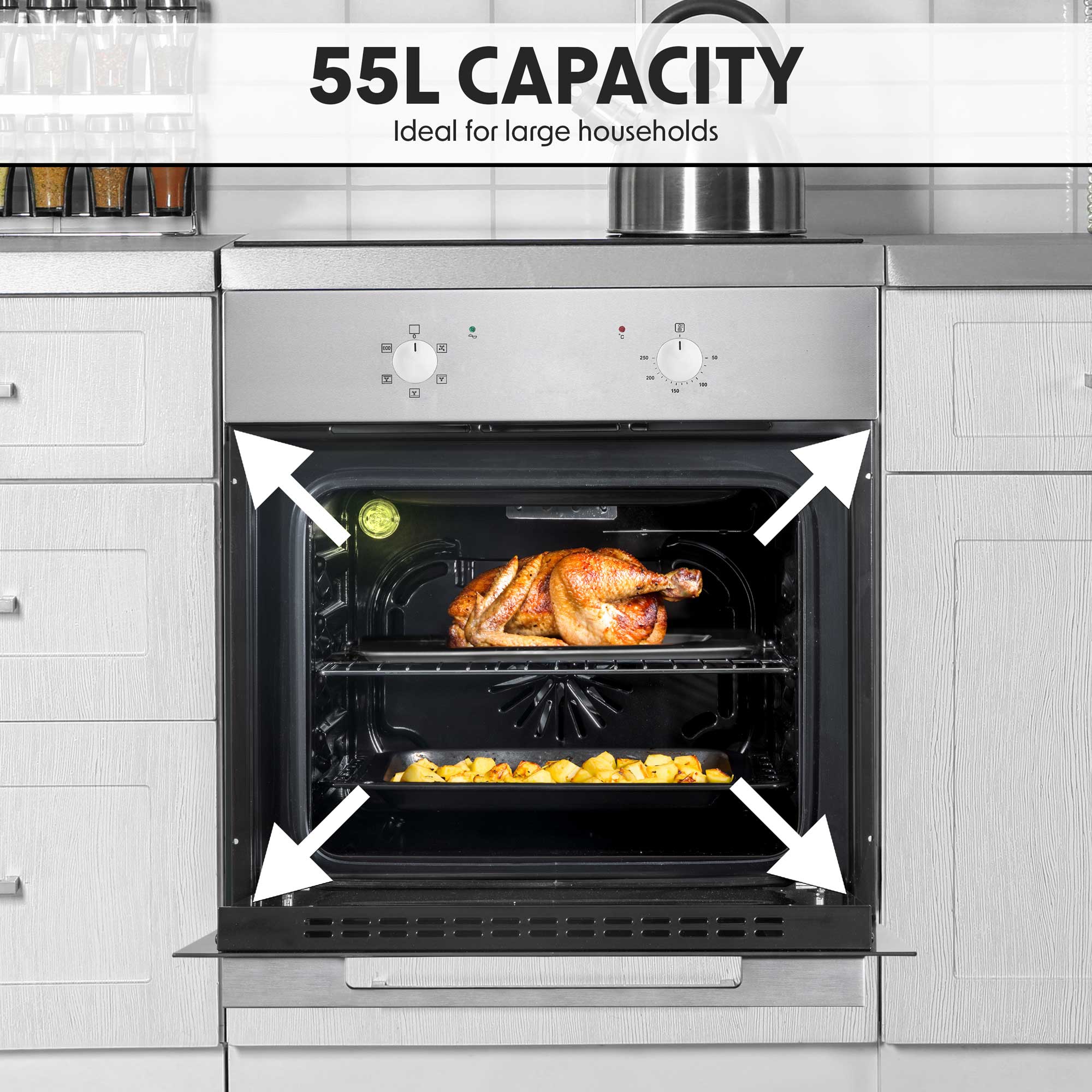 Baridi DH125 Fan Oven Action shot - capacity - updated