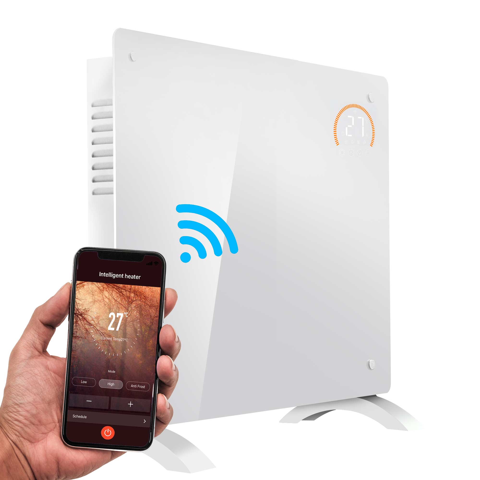 Baridi DH136 Glass Panel Heaters With - phone