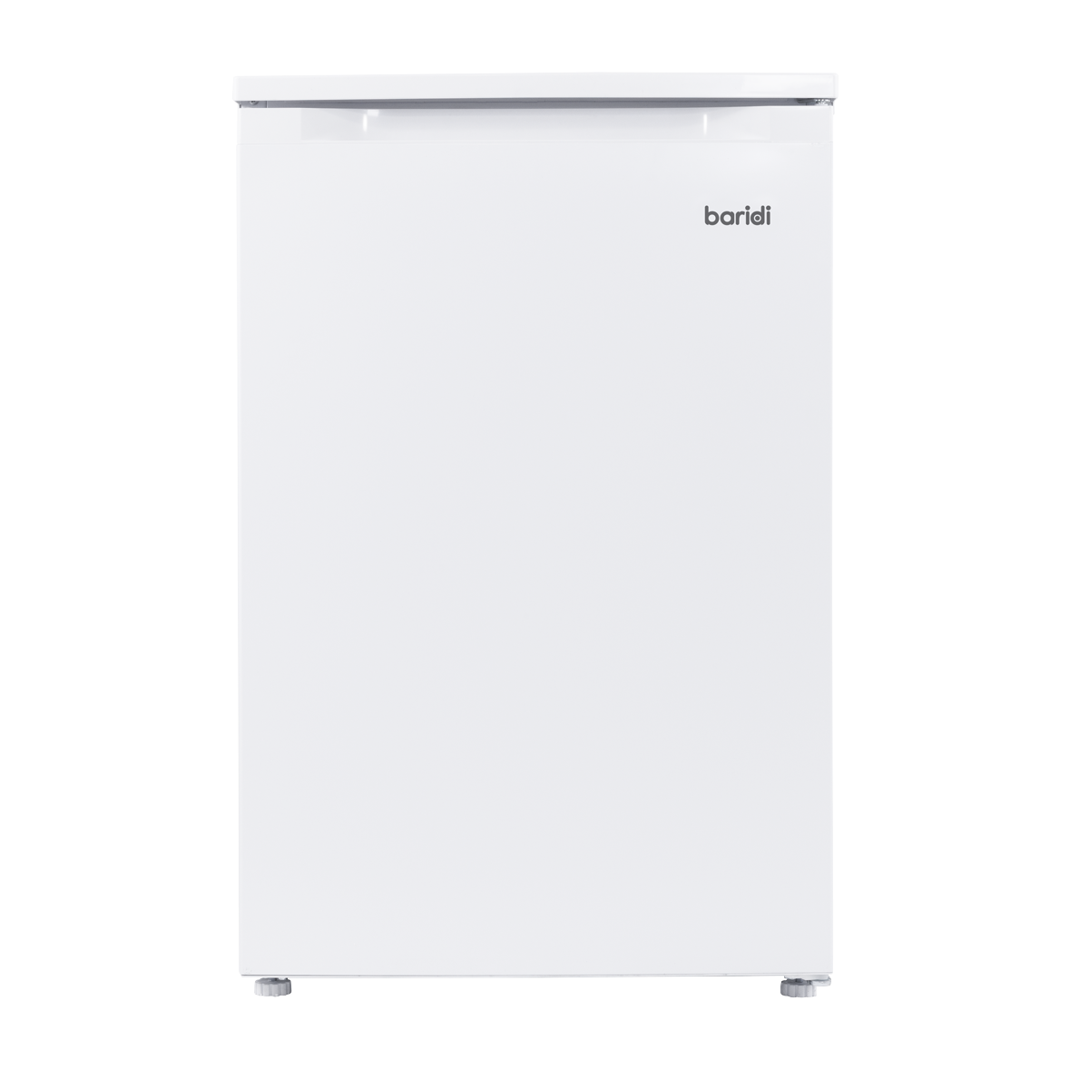 Baridi 55cm Freestanding Undercounter Larder Fridge, 126L, Reversible Door, White - DH246