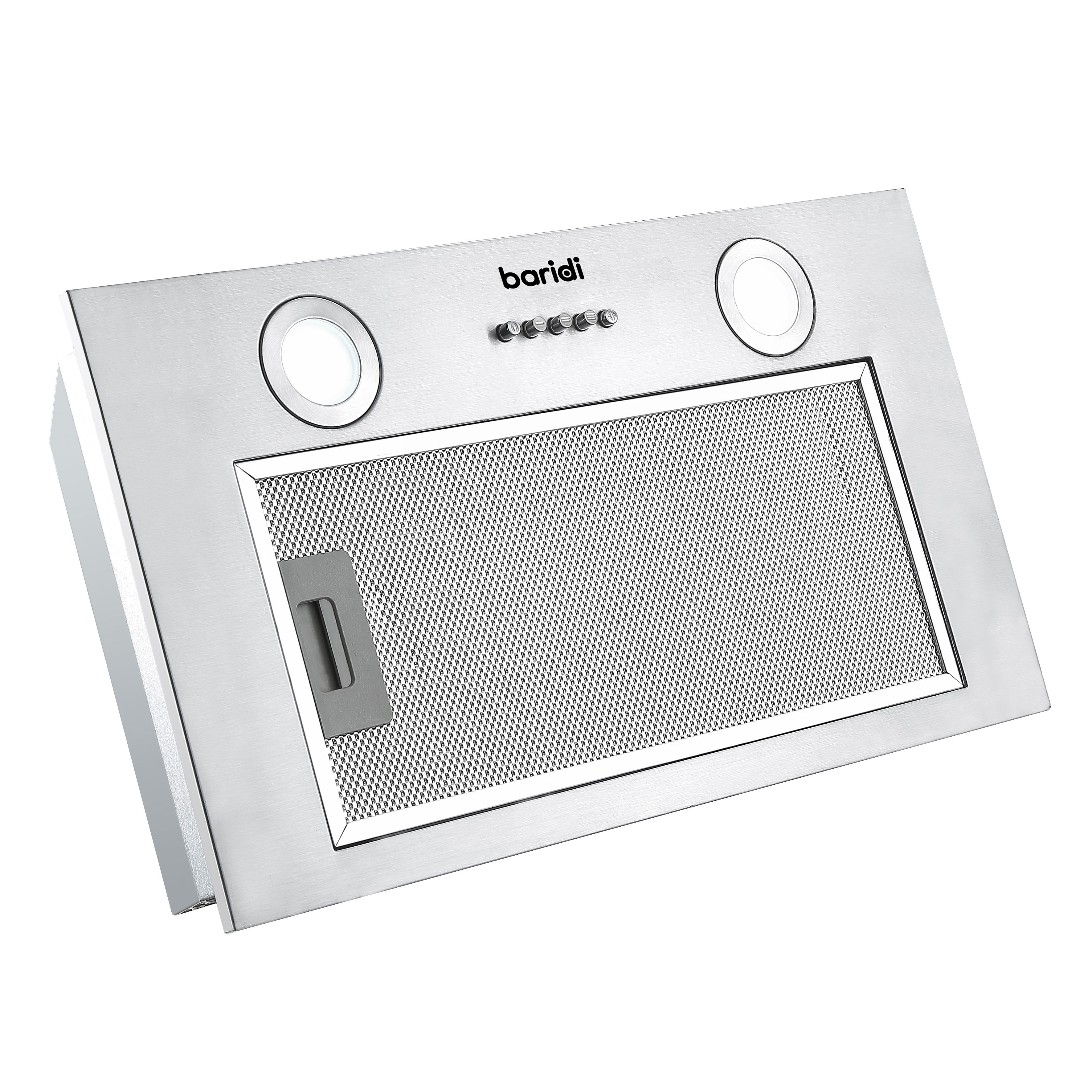 Baridi Built-In Cooker Hood 52cm with 5 Layer Filter, Stainless Steel - DH284