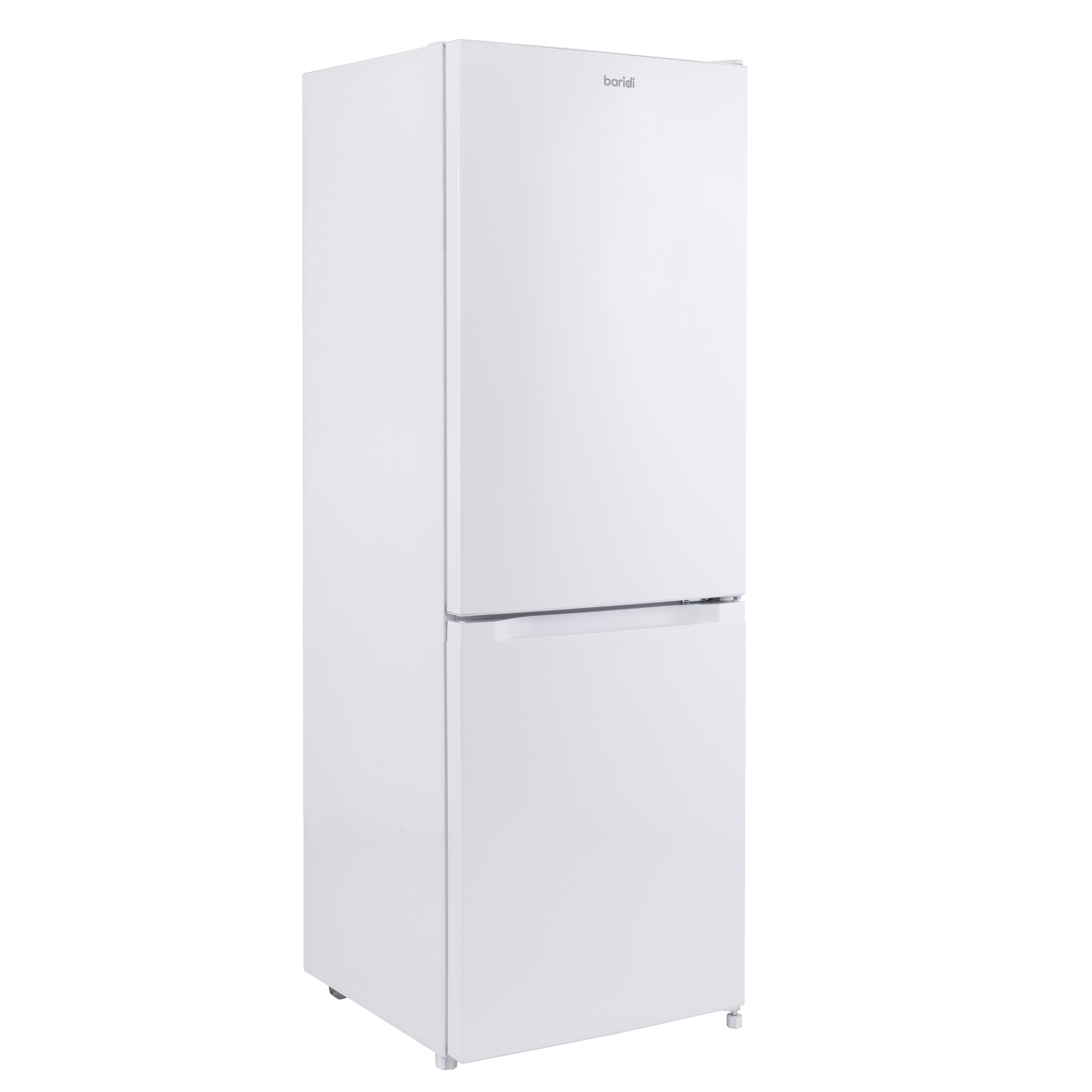 Baridi 60/40 Smart Frost Fridge Freezer 227L Capacity, White - DH326