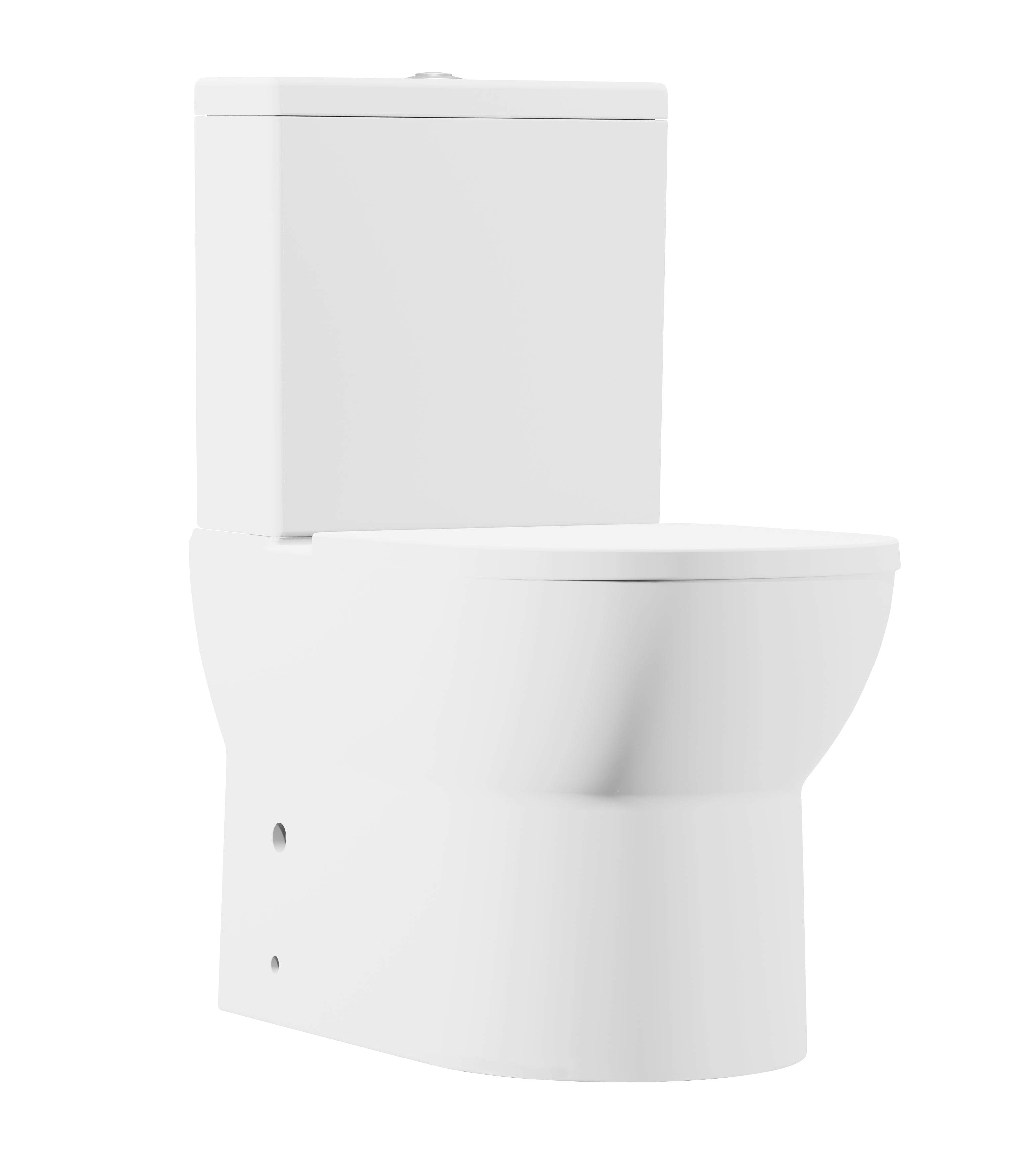 Baridi Close-Coupled Toilet with Soft Close Seat, Dual Flush Cistern & Rimless Flush, White - DH333