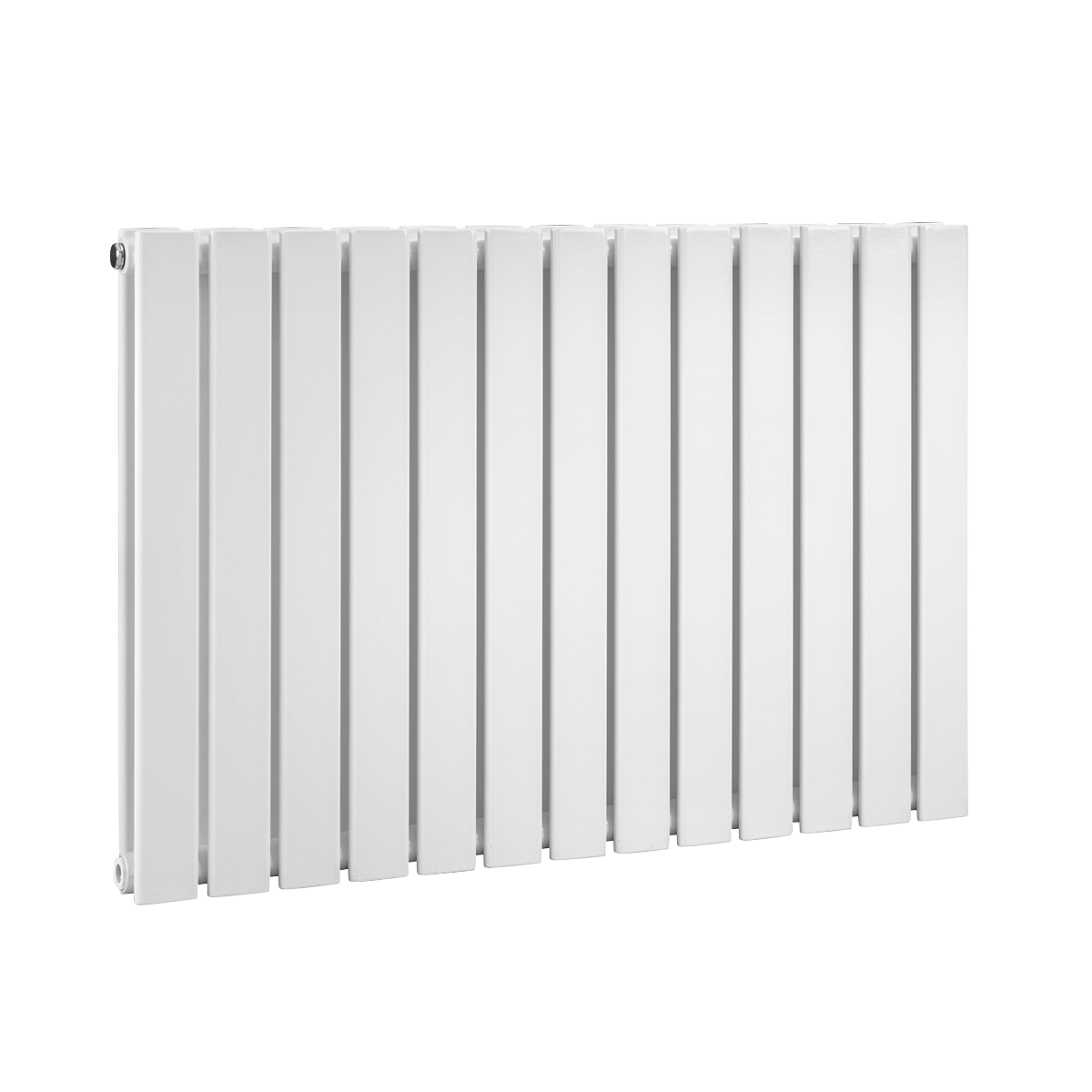 Baridi Horizontal Radiator Contemporary Double Flat Panel Design 600 x 910mm, White - DH351