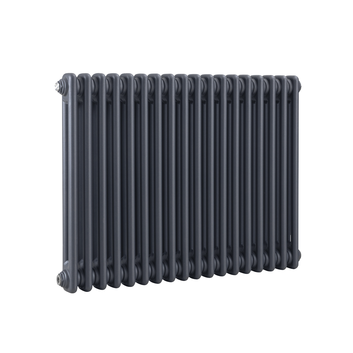 Baridi Horizontal Traditional 2 Column Radiator 600 x 832mm, Anthracite - DH358