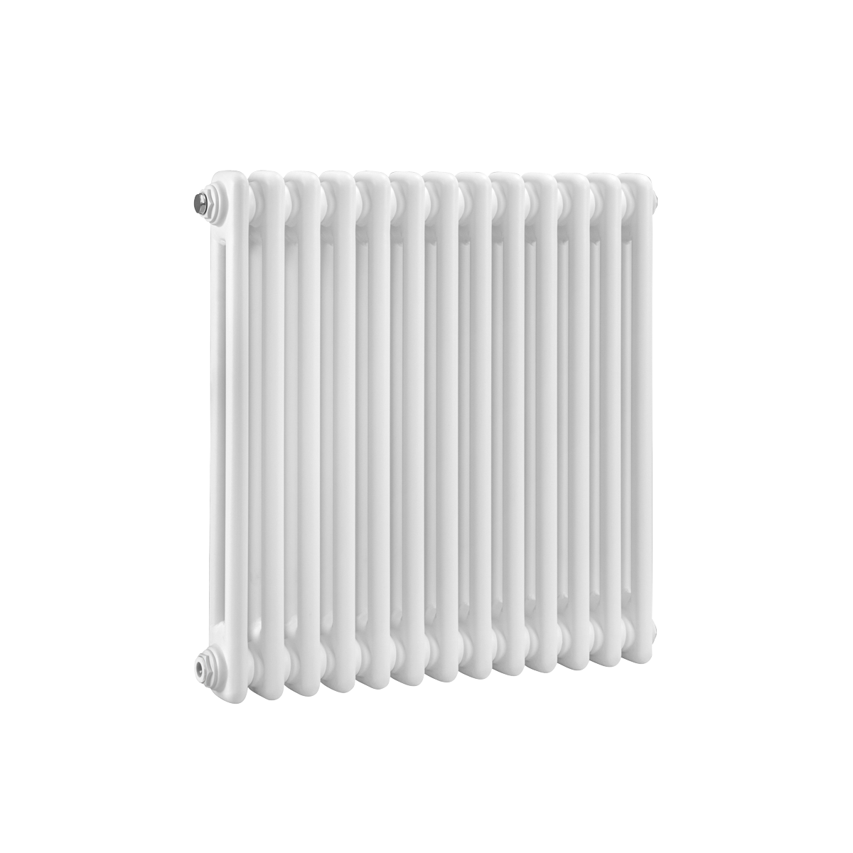 Baridi Horizontal Traditional 2 Column Radiator 600 x 607mm, White - DH367