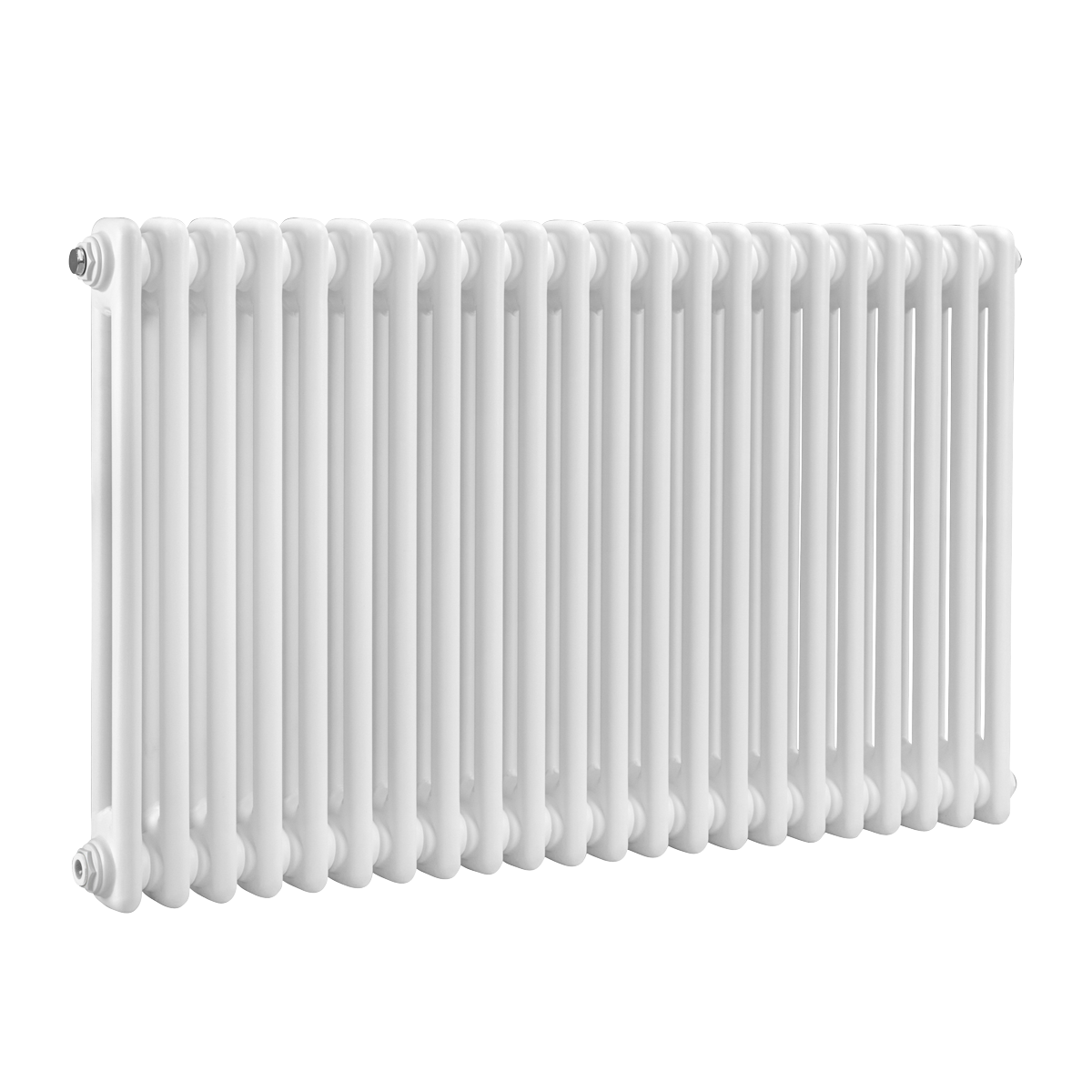 Baridi Horizontal Traditional 2 Column Radiator 600 x 1012mm, White - DH369