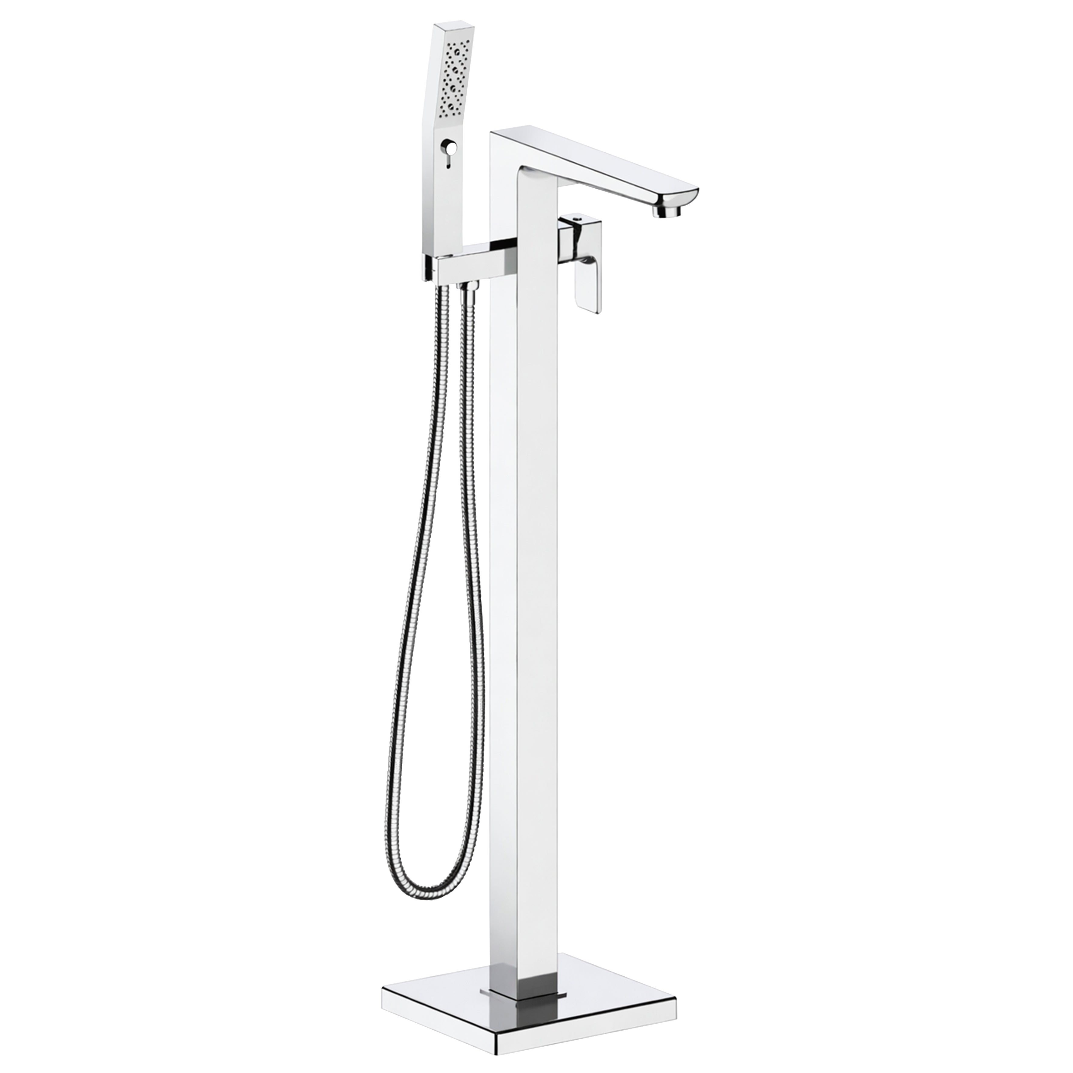 Baridi Freestanding Bath Mixer Tap with Shower, Chrome - DH400