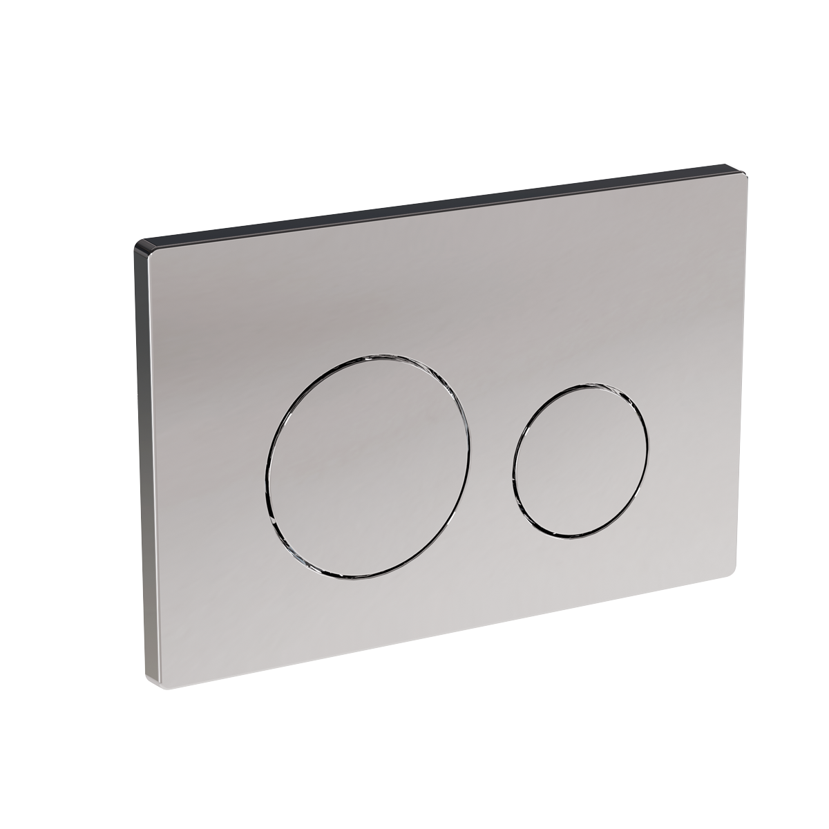 Baridi Chrome Toilet Flush Plate with Dual Flush - DH408