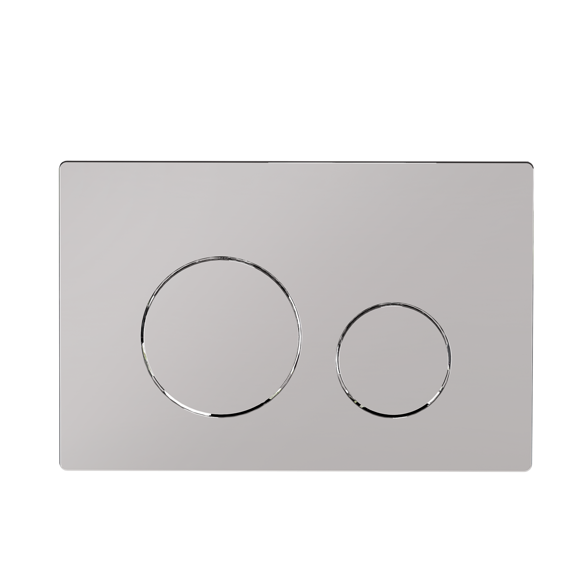 Baridi Chrome Toilet Flush Plate with Dual Flush - DH408