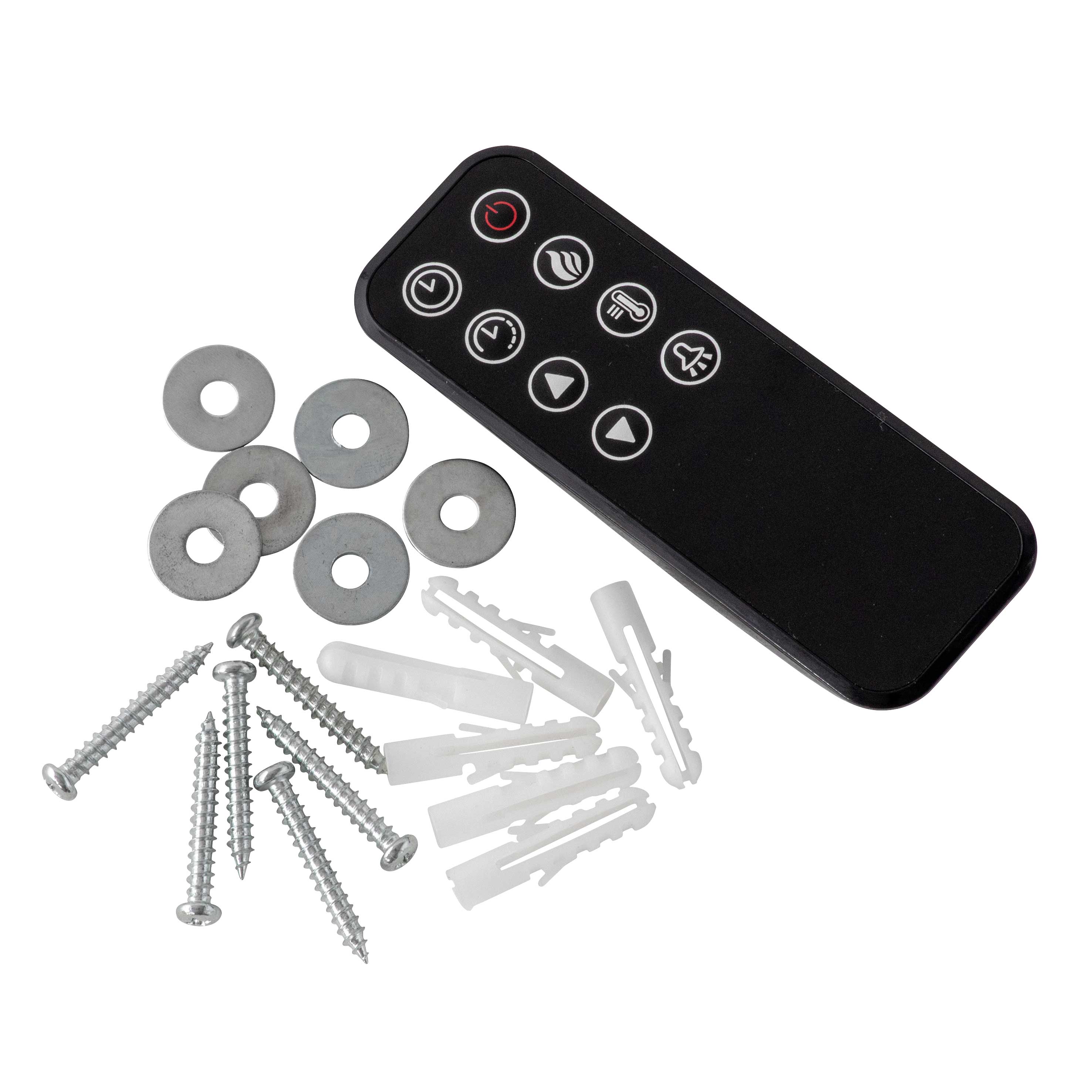 Baridi DH112 Electric Fireplace Remote and fixings