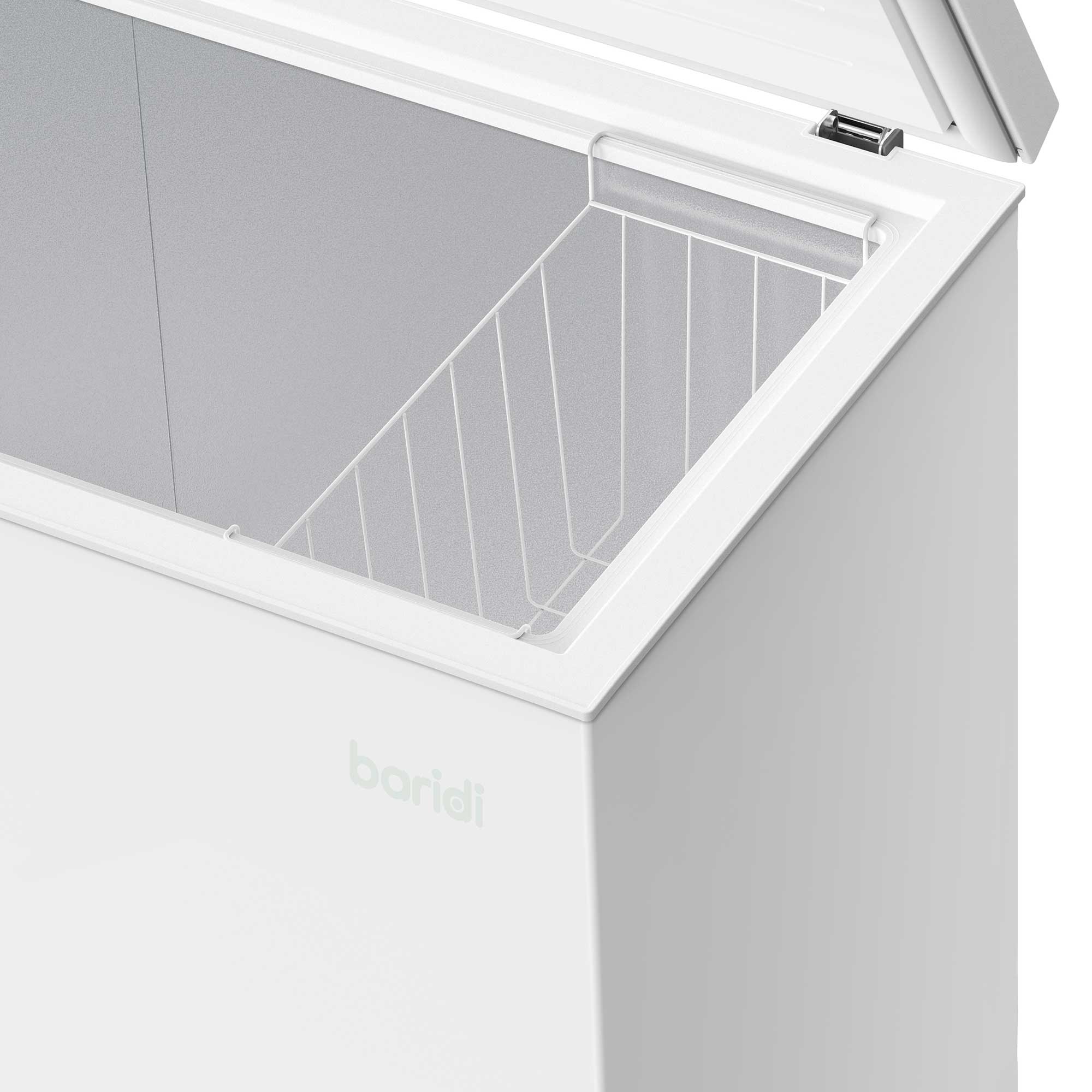 Baridi DH116 Chest Freezer Action shot - basket