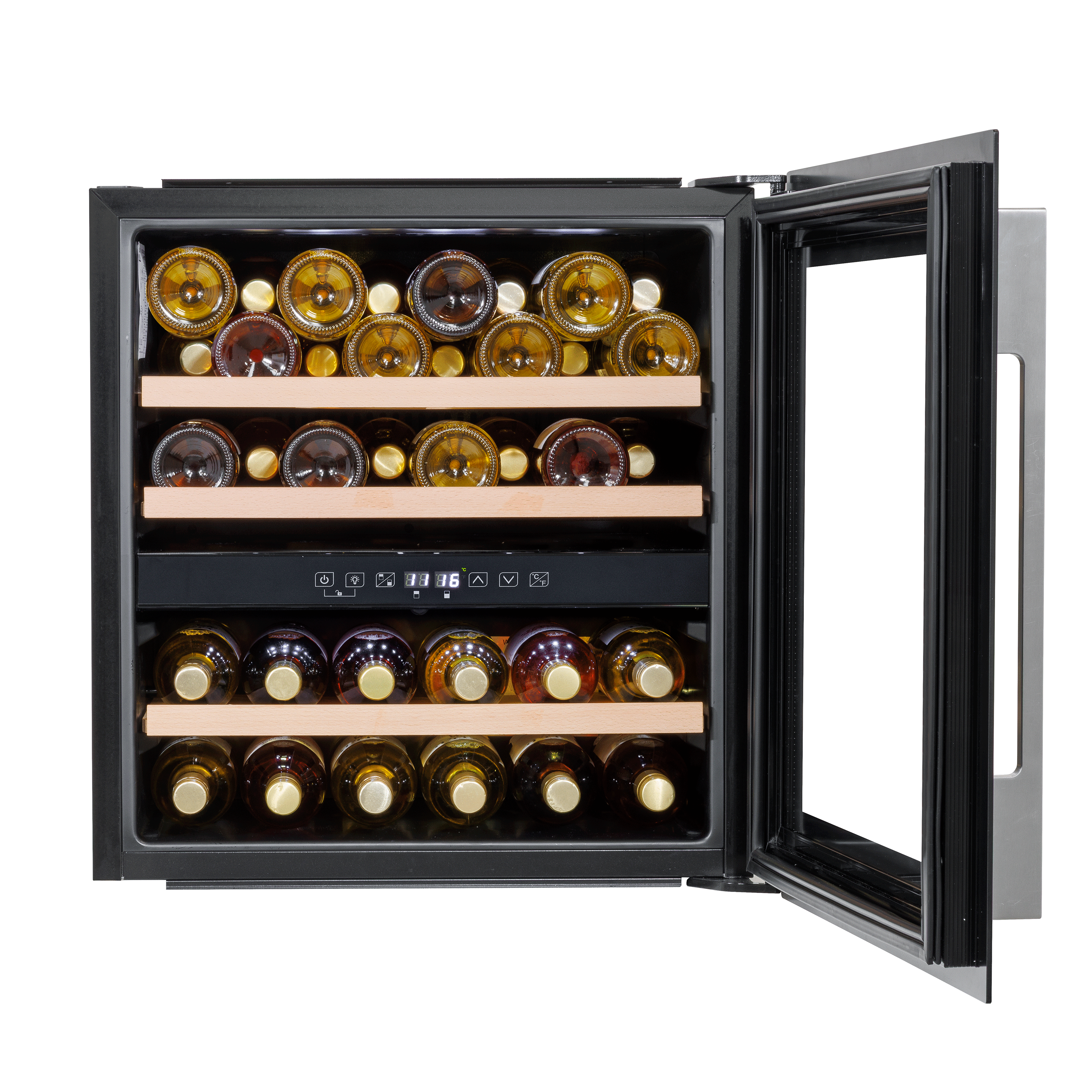 Baridi DH117 Wine Fridges Open - straight on