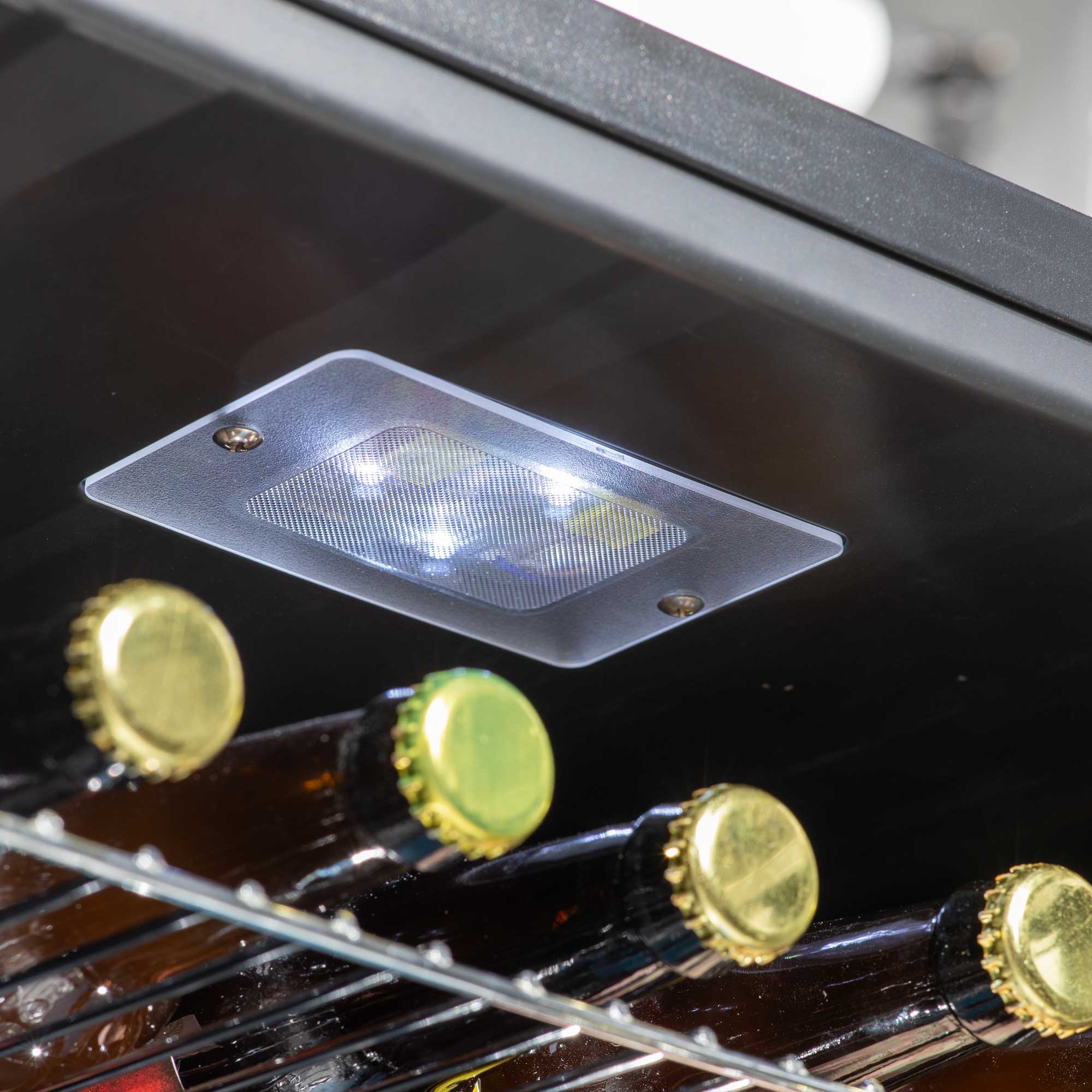 Baridi DH12 Drinks Fridge Action shot - led - light