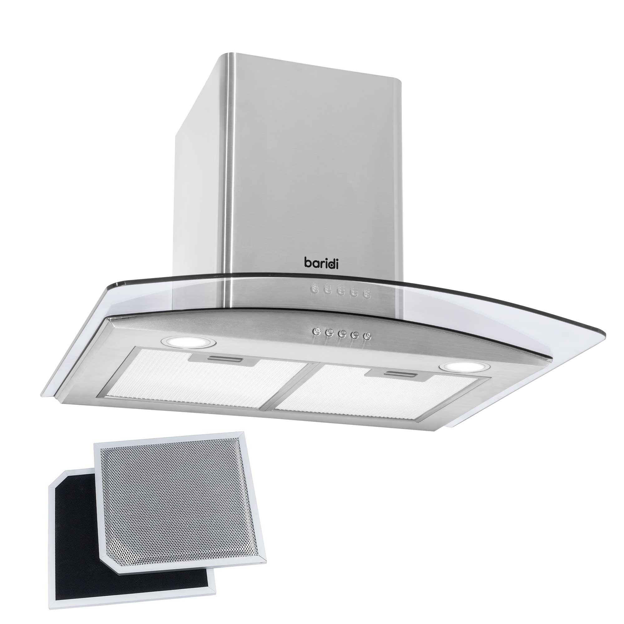 Baridi DH128 Extractor Hoods With - filters