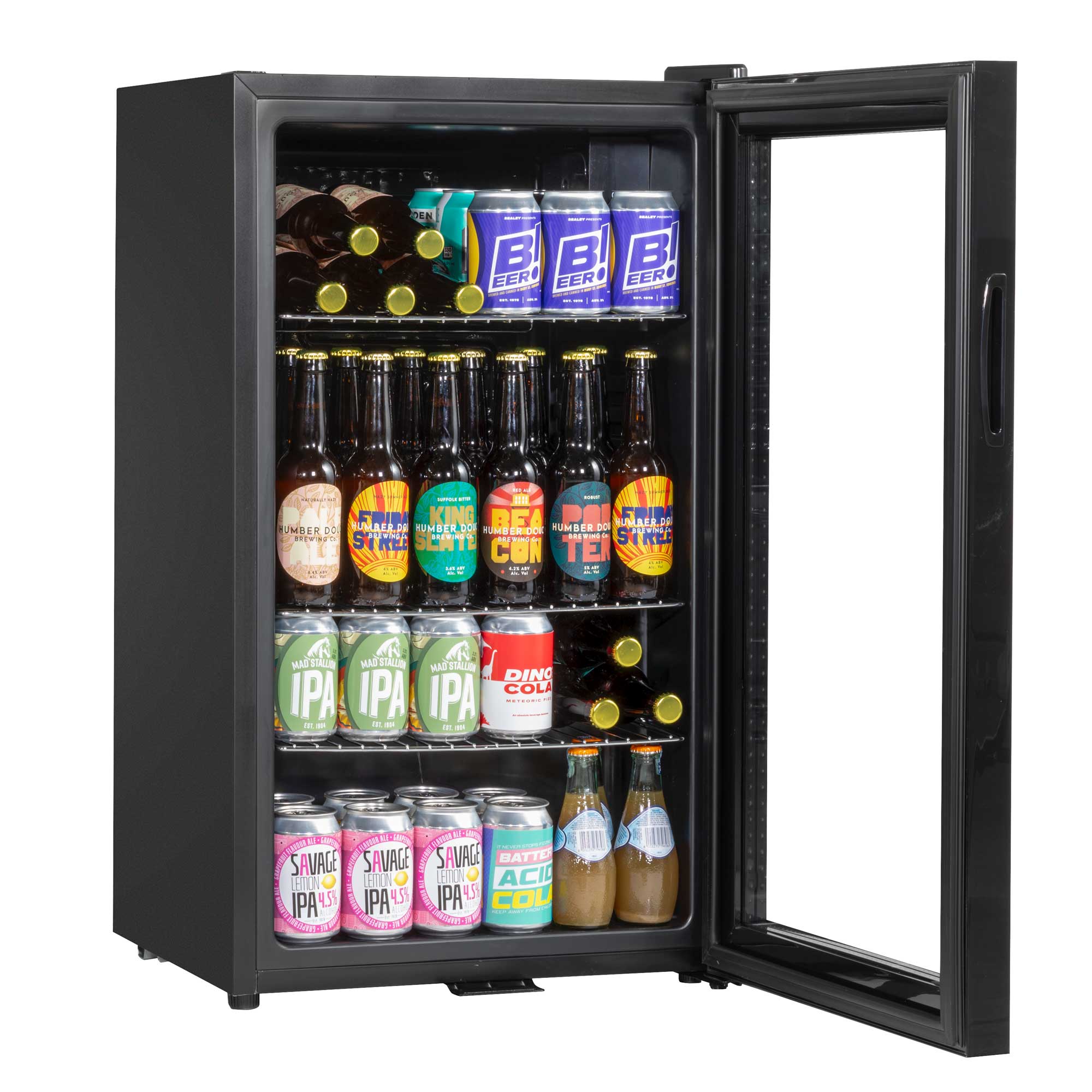 Baridi DH13 Drinks Fridge Open - full