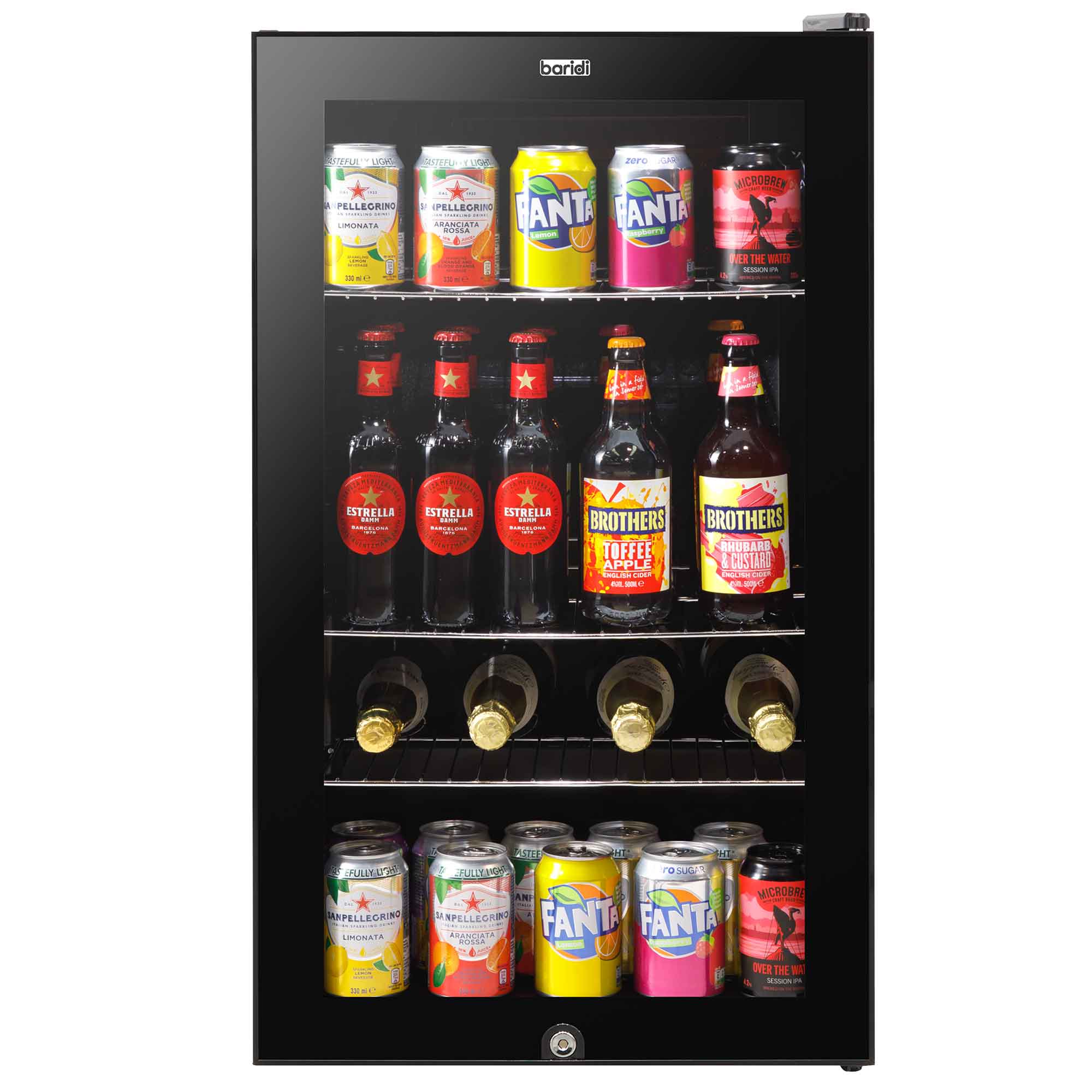 Baridi DH13 Drinks Fridge Straight on - closed