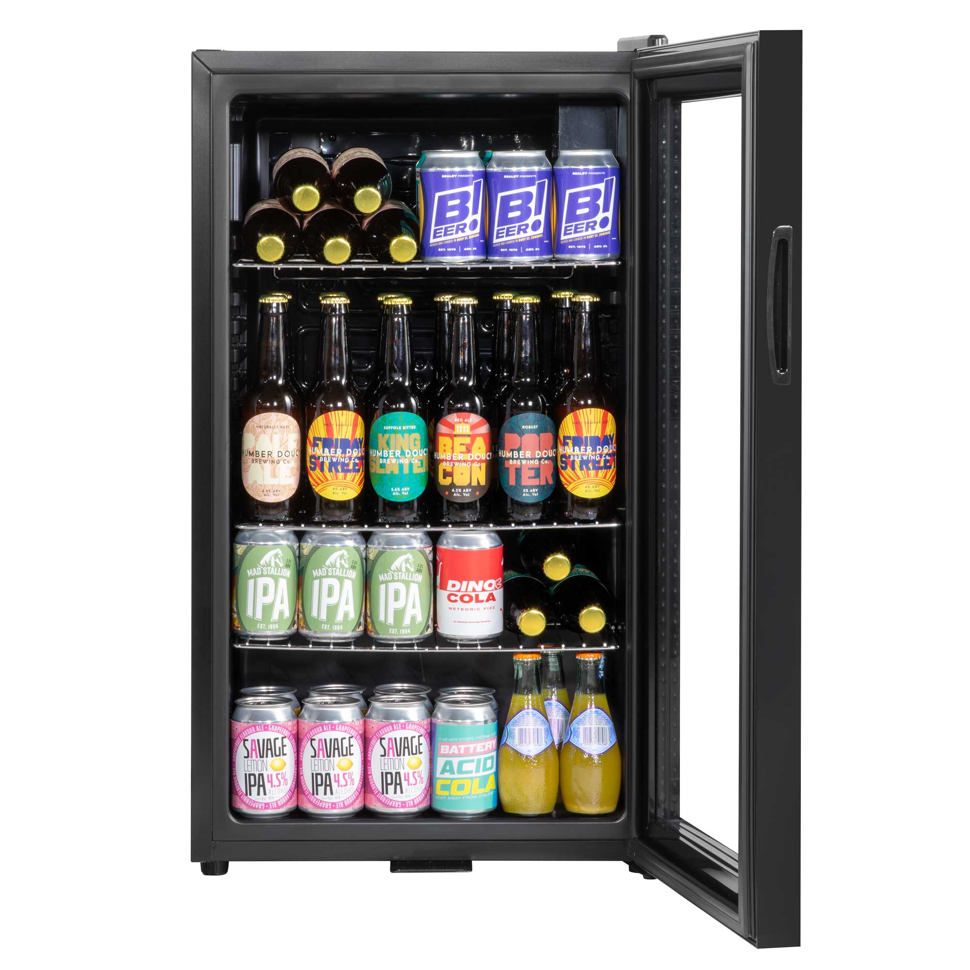 Baridi DH13 Drinks Fridge Straight on - open - full