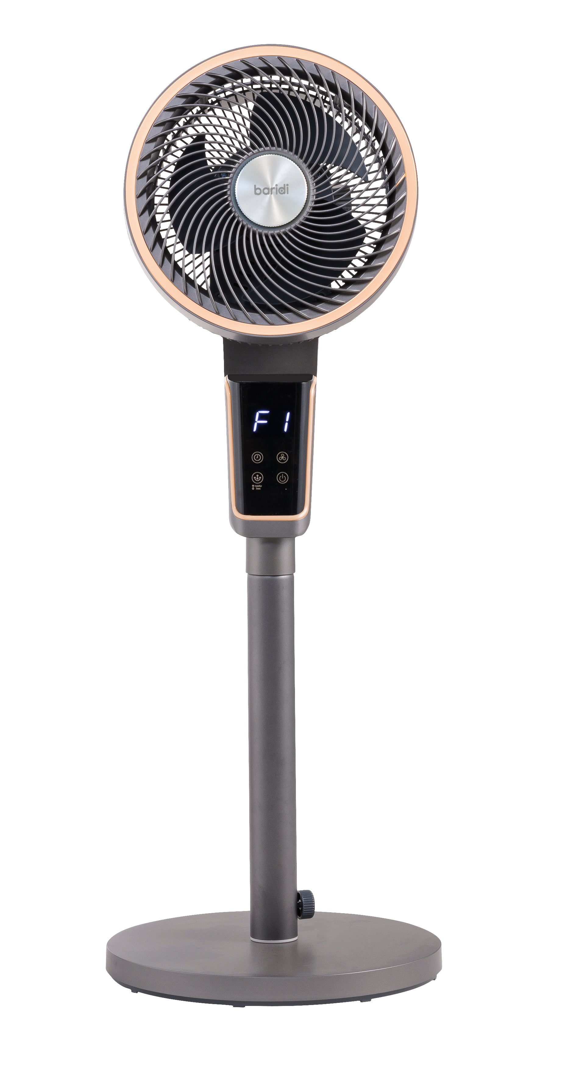 Baridi 12" Pedestal Fan with Remote Control & 12hr Timer - DH141