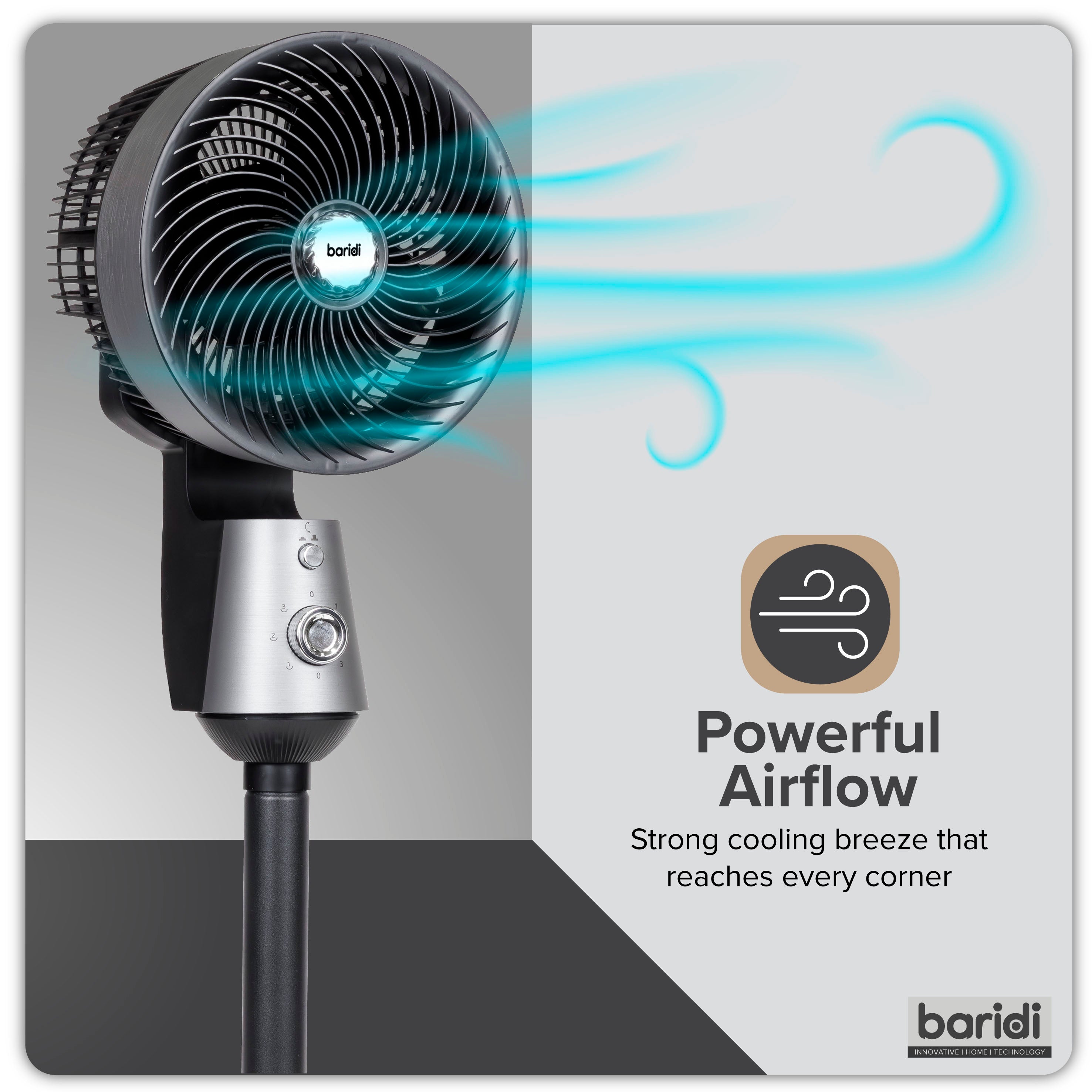 Baridi DH142 Fan Action shot - icon - summary - 2nd perspective