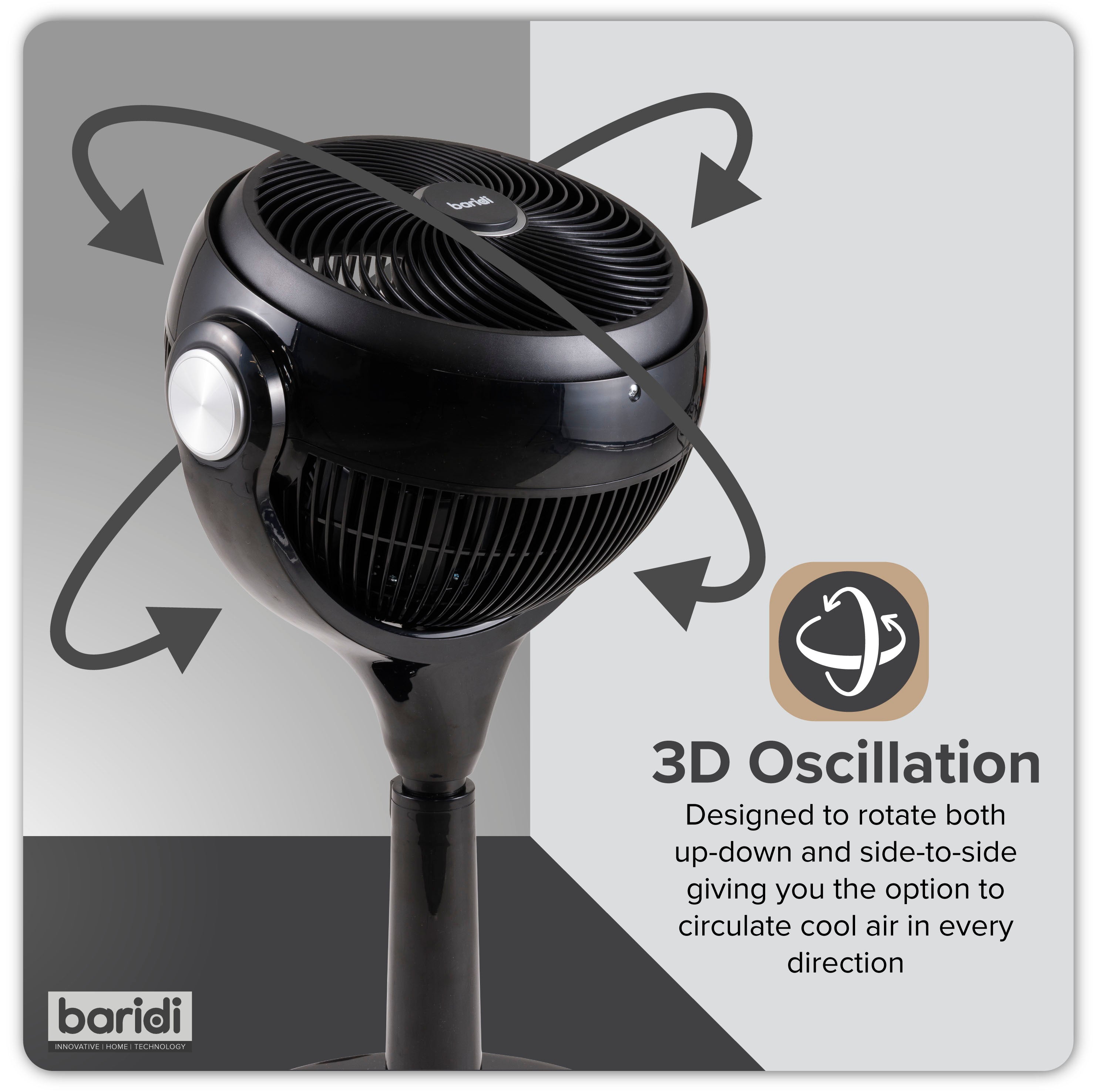 Baridi DH143 Fan Action shot - icon - summary