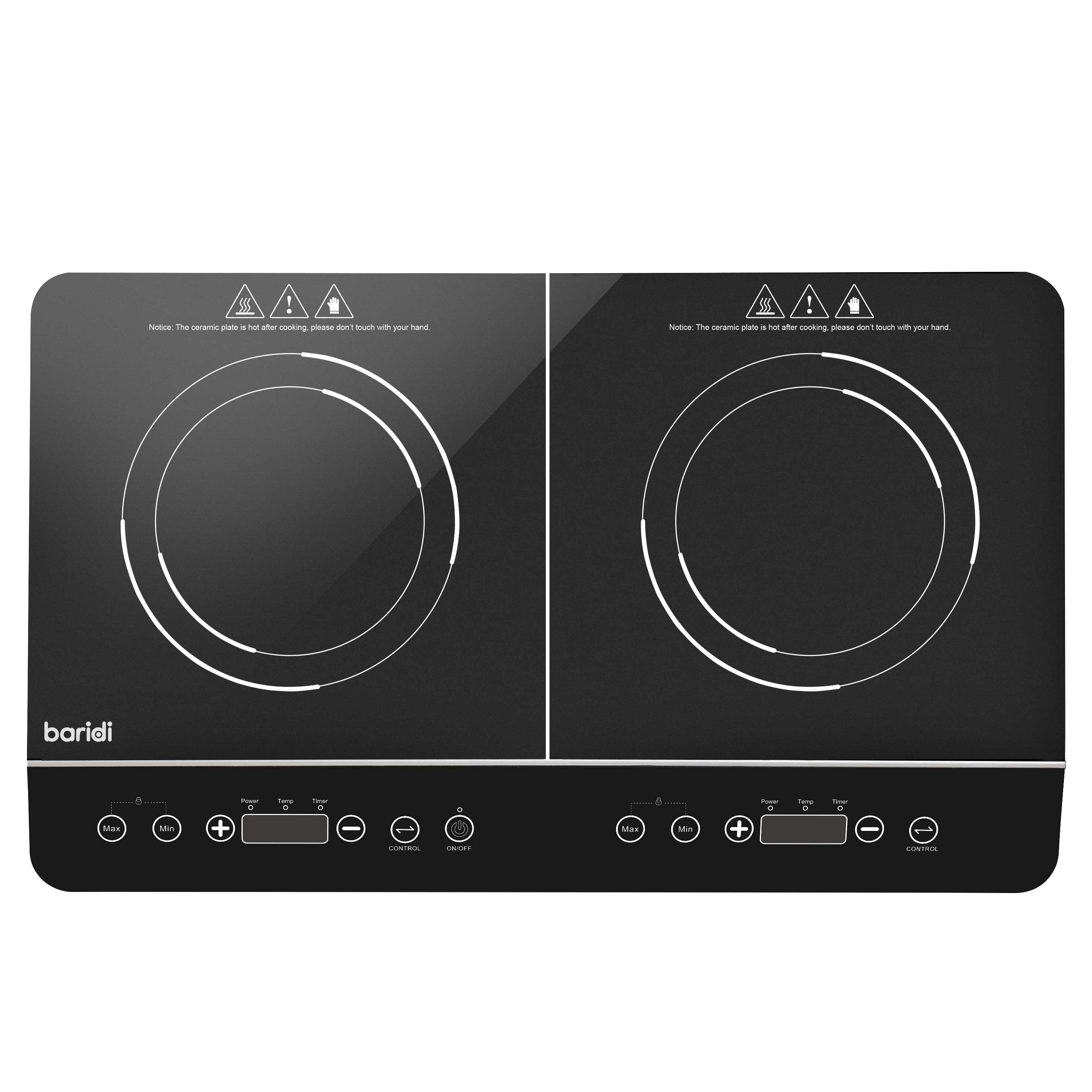 Baridi DH146 Portable Induction Hobs Straight on