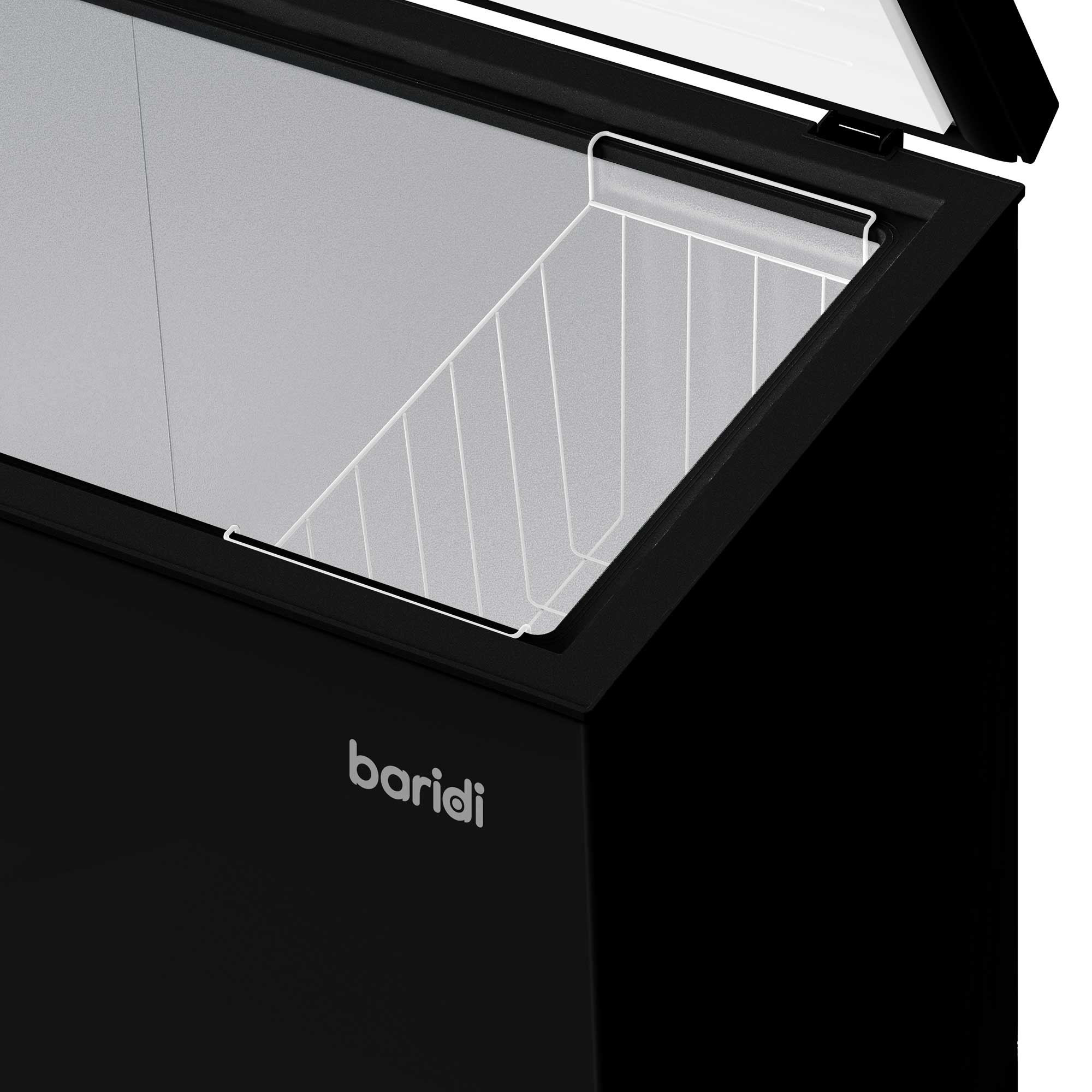 Baridi DH151 Chest Freezer Action shot - basket