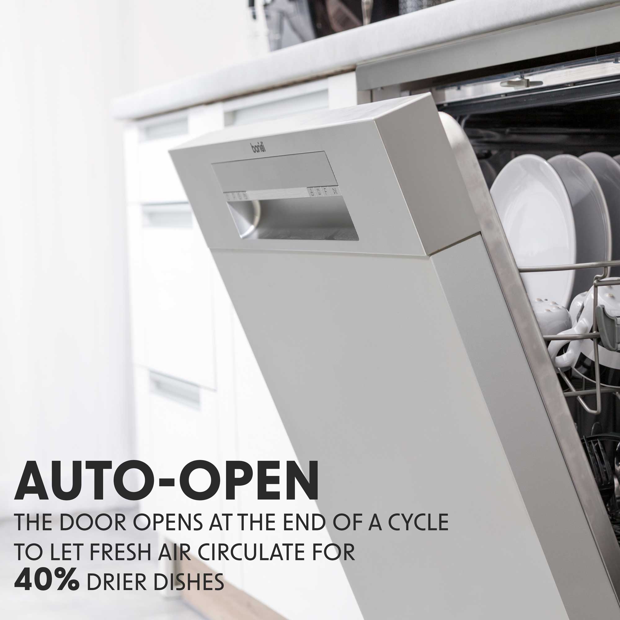 Baridi DH167 Dishwashers Action shot - auto - door - open