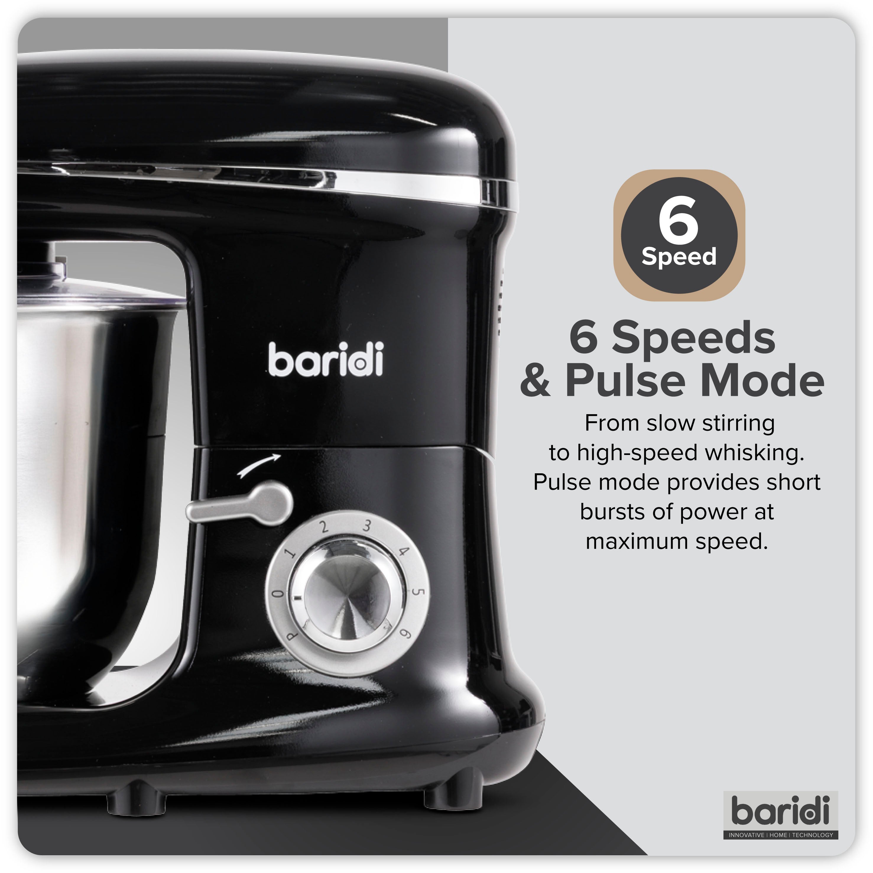 Baridi DH173 Stand Mixer Action shot - icon - summary