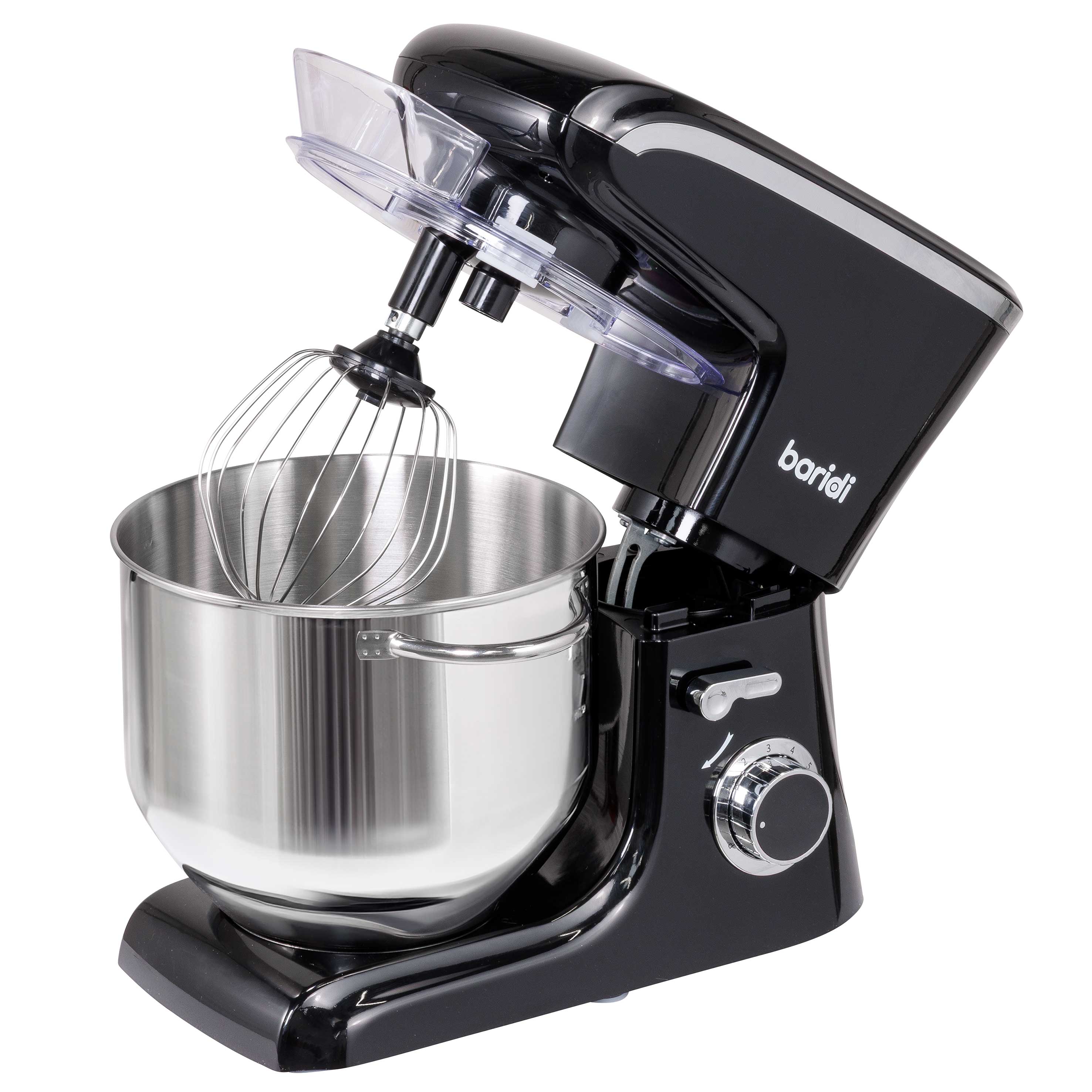 Baridi DH174 Stand Mixer Open - high - angle