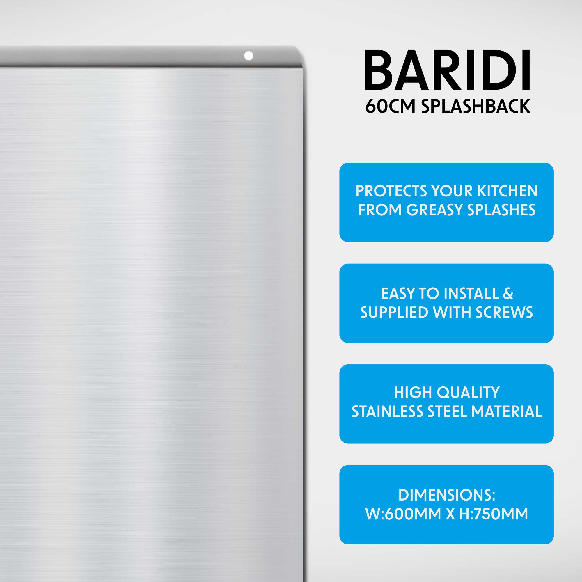 Baridi DH193 Extractor Hoods Action shot - information