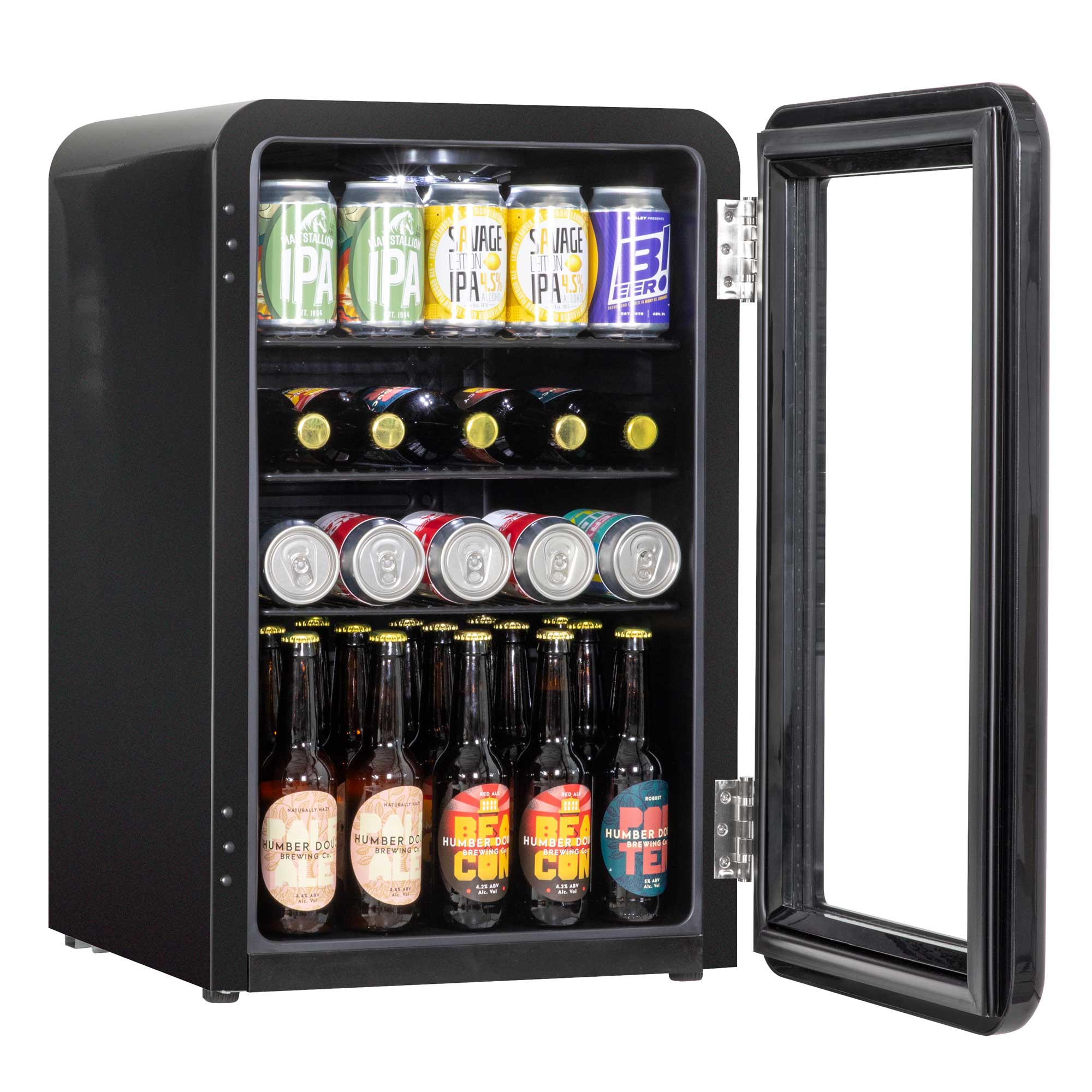 Baridi DH222 Drinks Fridge Open - full