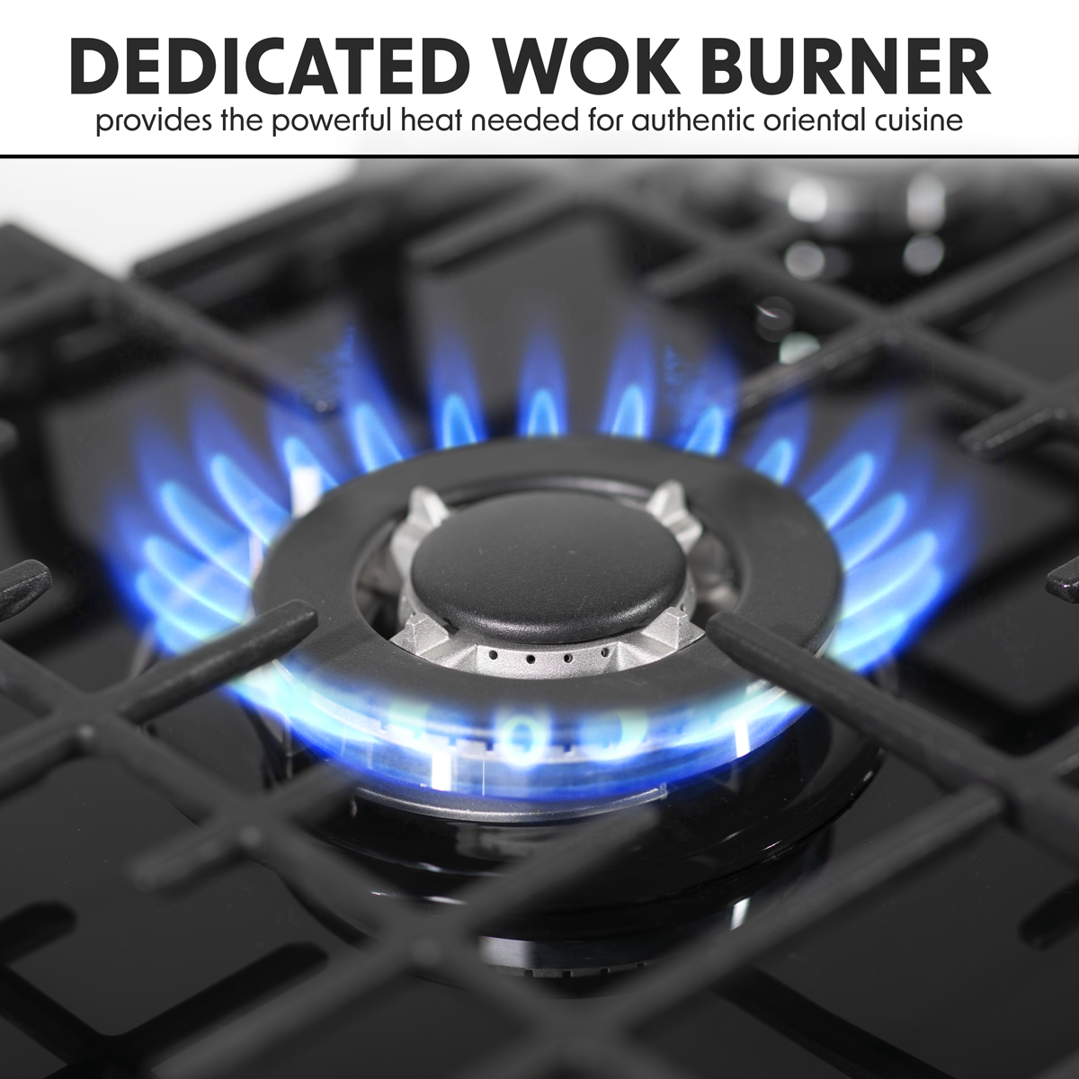 Baridi Kitchen Appliance Bundle 60cm, 72cm Built-Under Double Oven & Black Glass Gas Hob – DH449