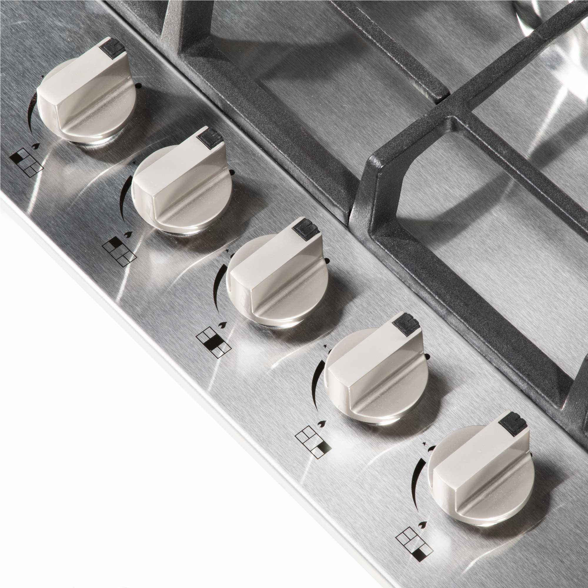 Baridi DH227 Gas Hob Action shot - dials