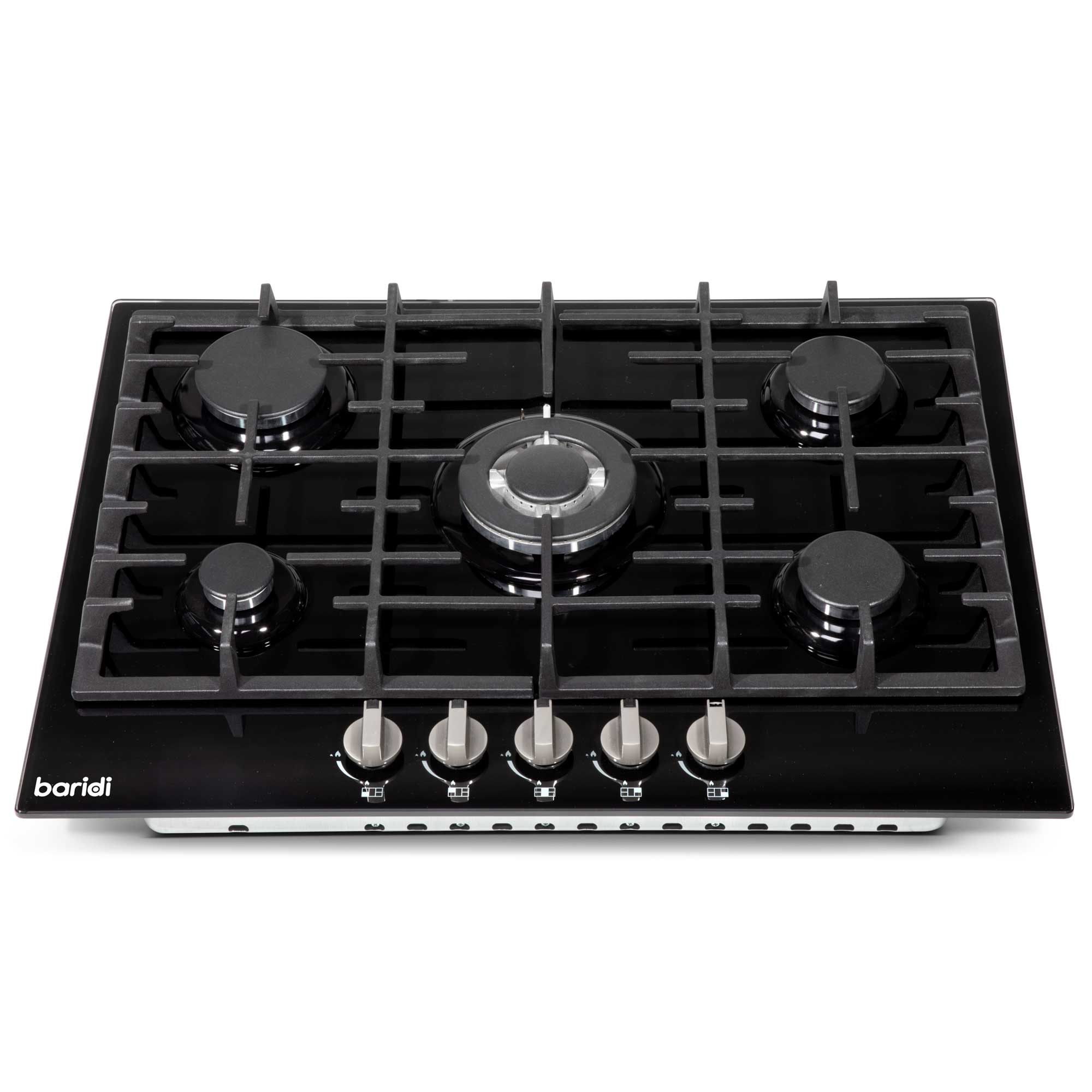 Baridi DH228 Gas Hob Straight on - 2nd perspective
