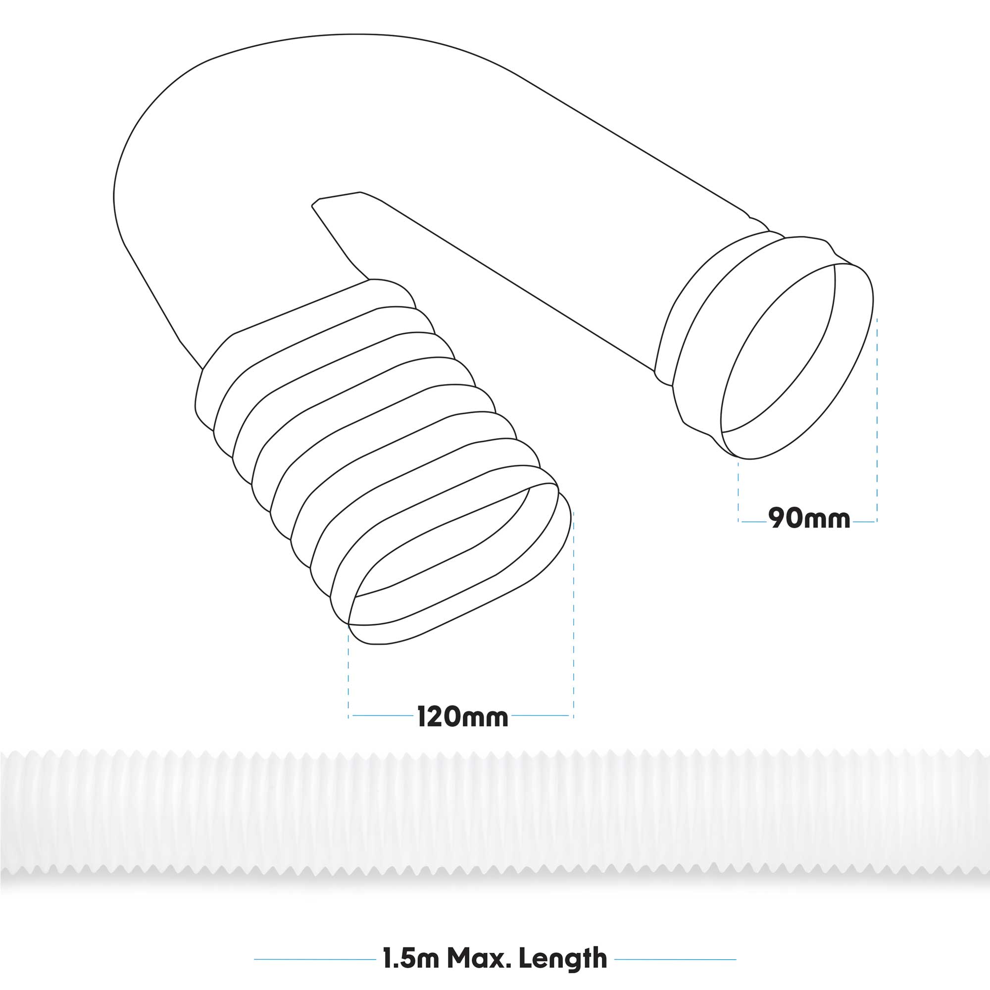 Baridi DH230 Tumble Dryers Dimensions