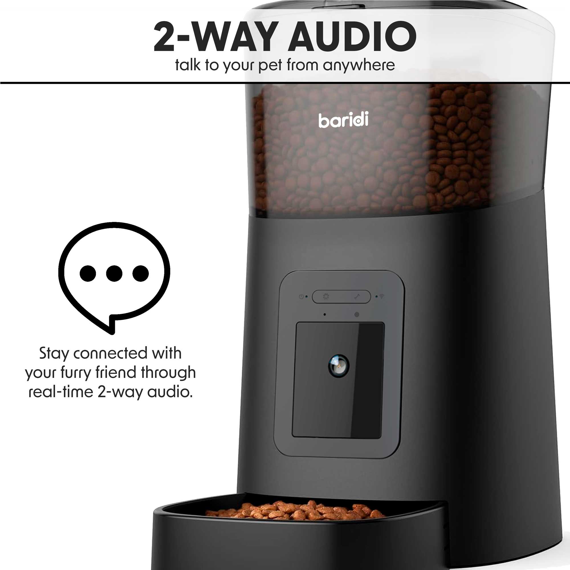 Baridi DH231 Pet Feeder Action shot - 2 - way - audio