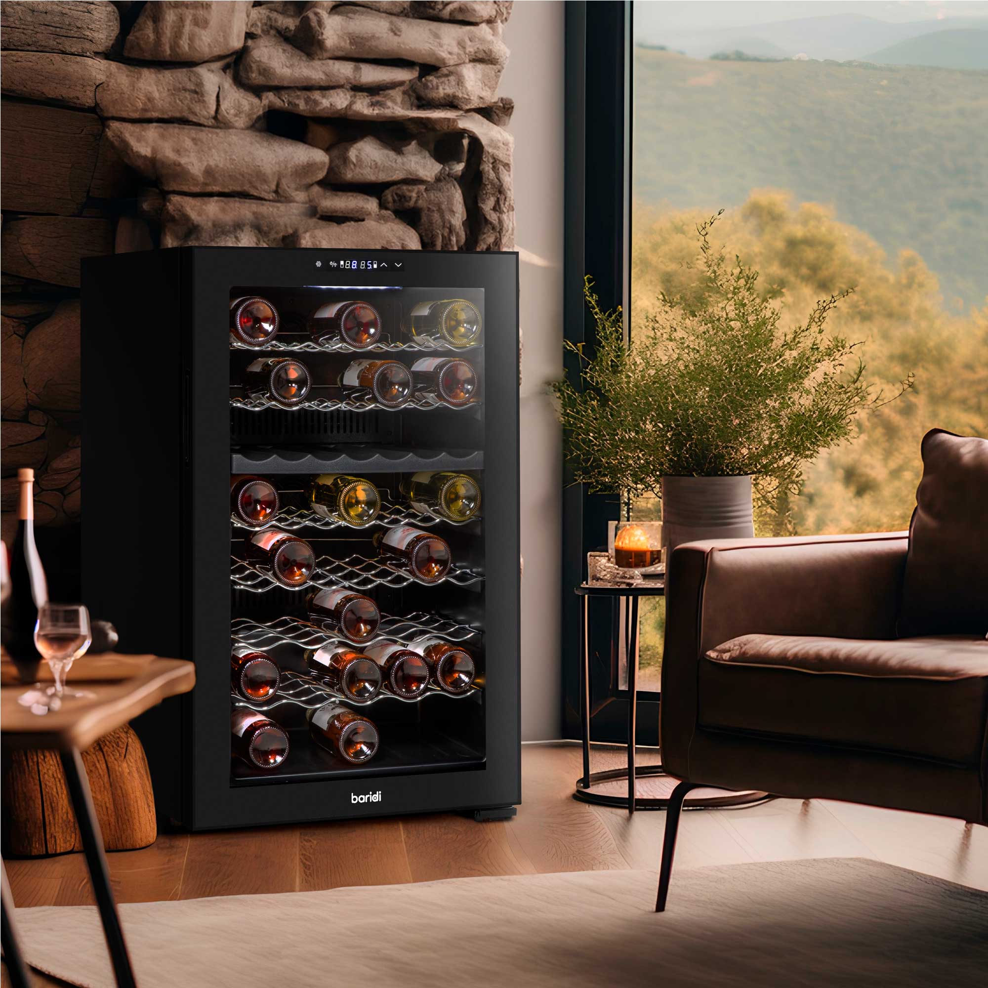 Baridi DH236 Wine Fridges Action shot - lifestyle