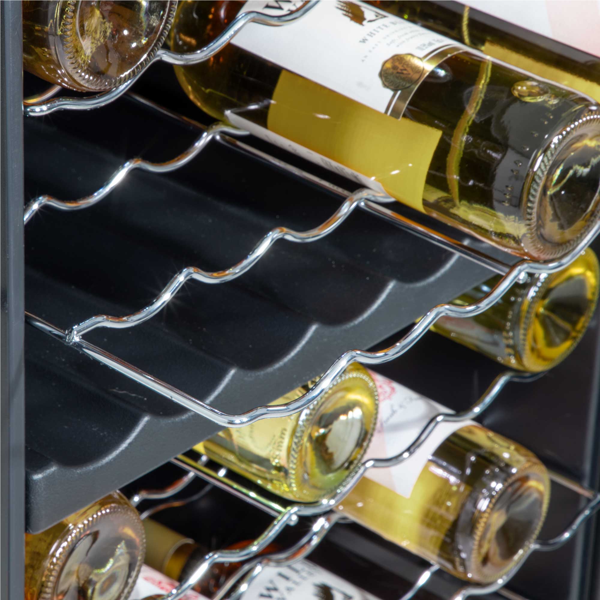Baridi DH236 Wine Fridges Action shot - wire - shelves