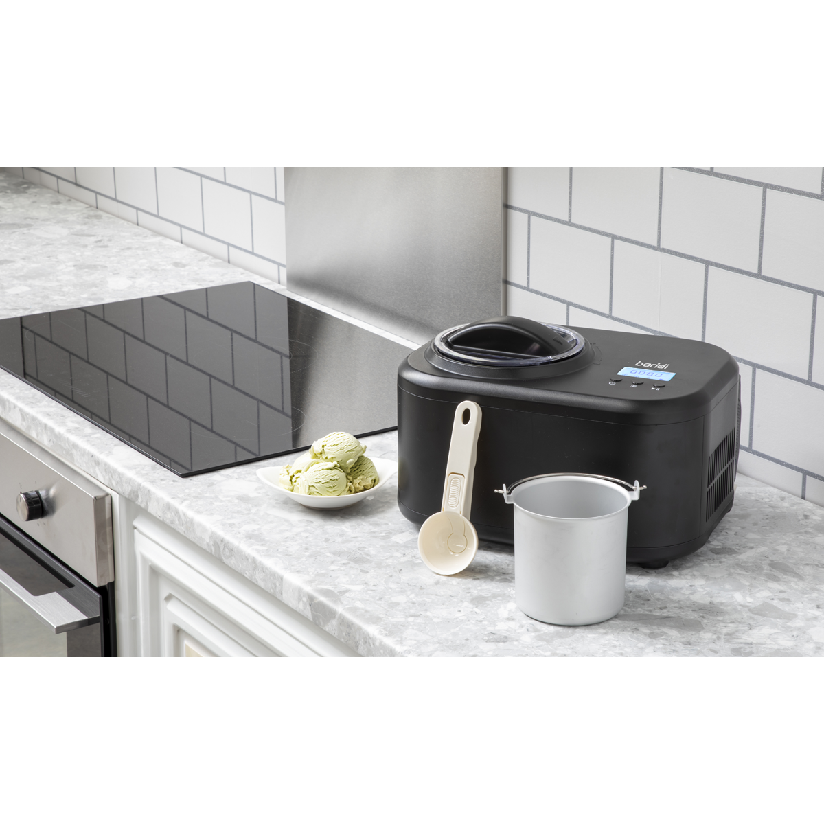 Baridi 1L Ice Cream Machine with Fast Freeze Compressor Cooling - DH238