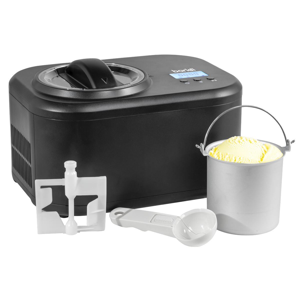 Baridi 1L Ice Cream Machine with Fast Freeze Compressor Cooling - DH238