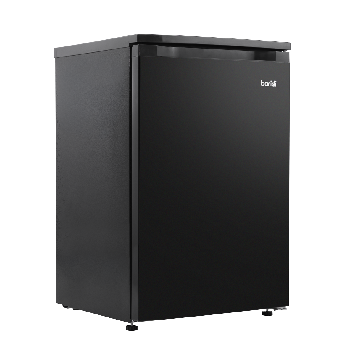 Baridi 55cm Freestanding Undercounter Larder Fridge, 126L, Reversible Door, Black - DH247