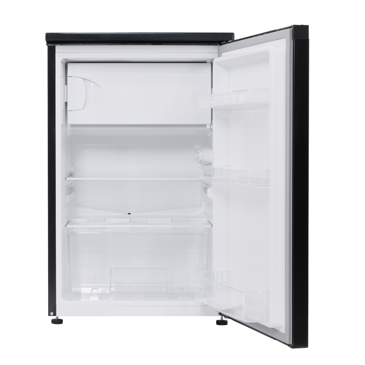 Baridi 55cm Freestanding Undercounter Fridge with Ice Box, Reversible Door, 107L Capacity, Black - DH249