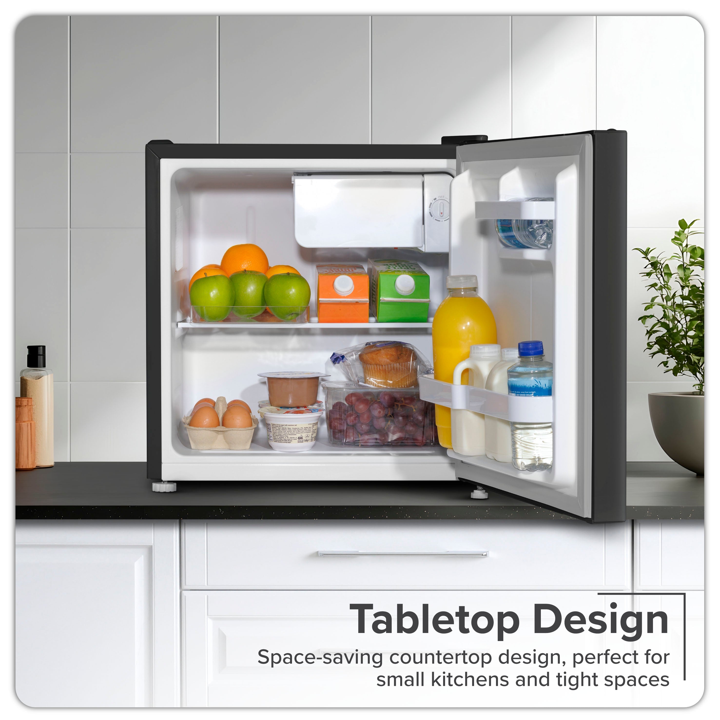 Baridi DH257 Fridge Action shot - lifestyle - infographic