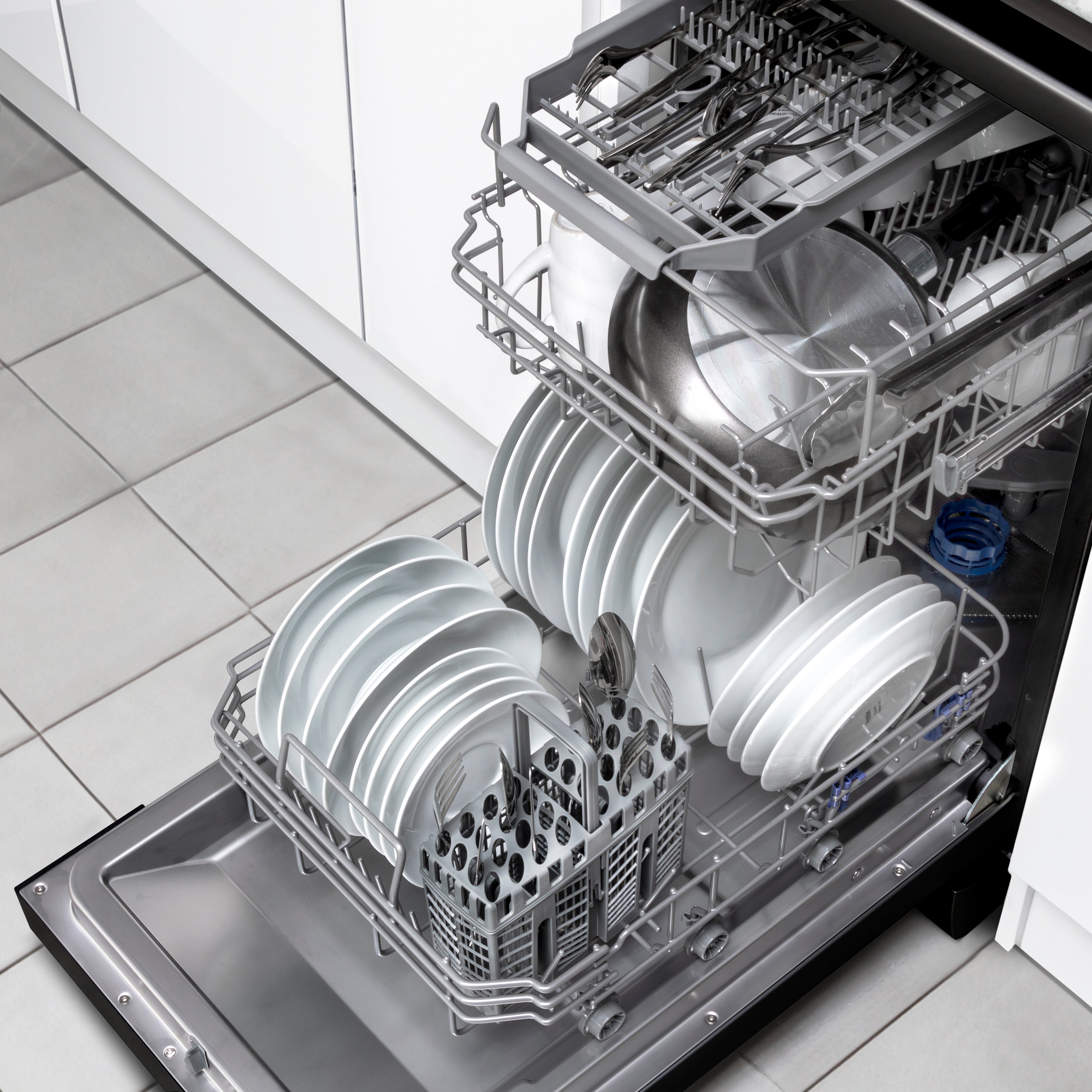 Baridi 45cm Slimline Freestanding Dishwasher, 10 Place Settings, 8 Programs - DH267