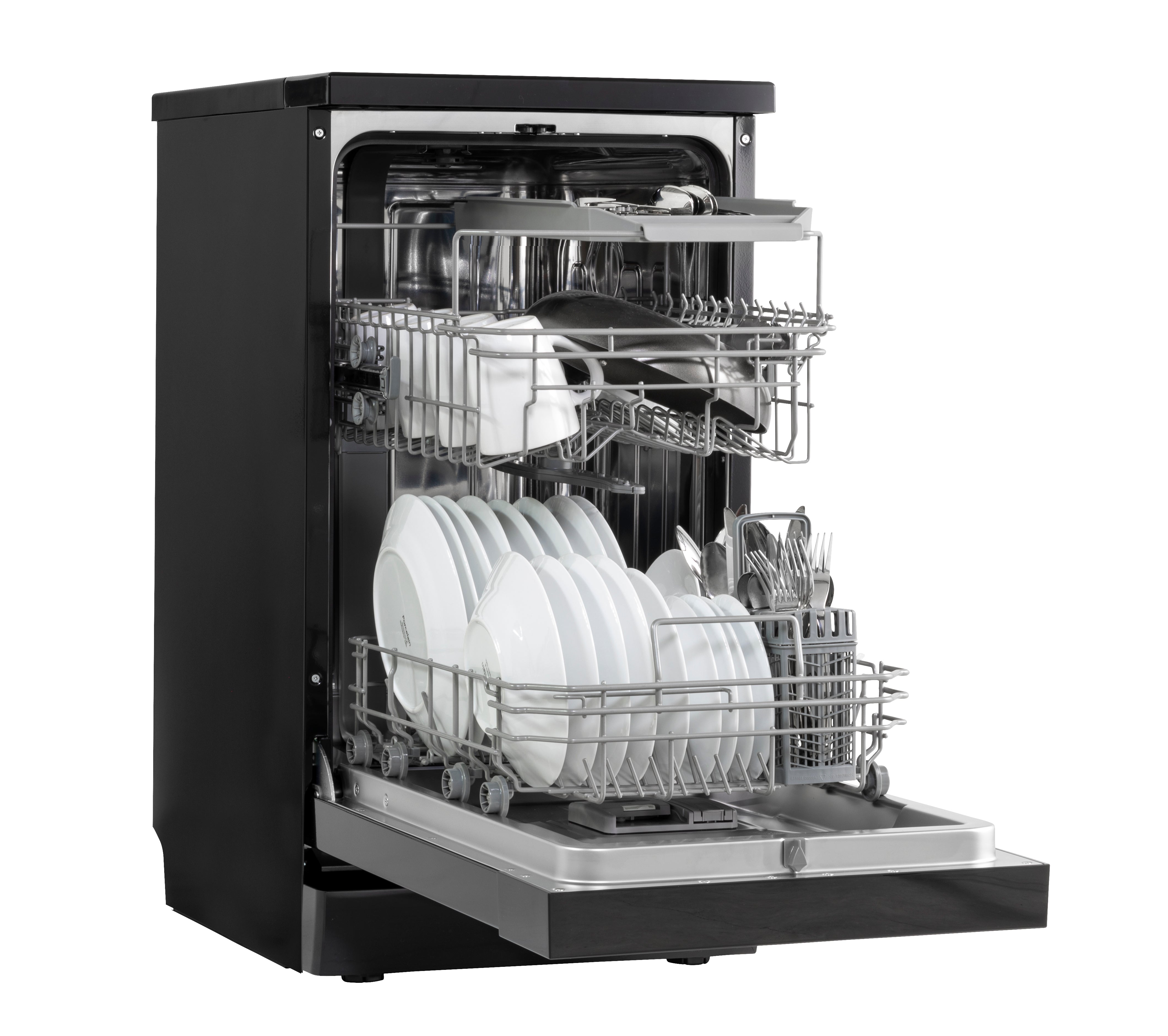 Baridi 45cm Slimline Freestanding Dishwasher, 10 Place Settings, 8 Programs - DH267