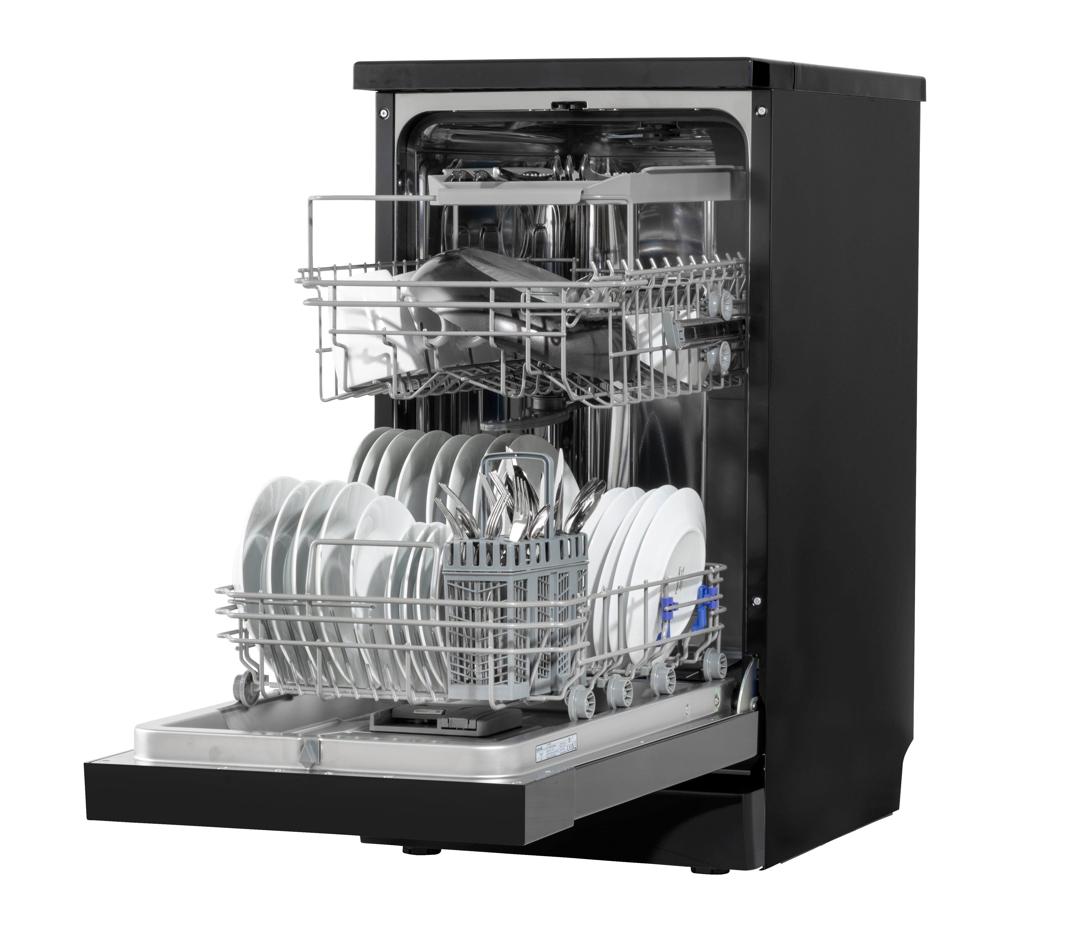 Baridi 45cm Slimline Freestanding Dishwasher, 10 Place Settings, 8 Programs - DH267