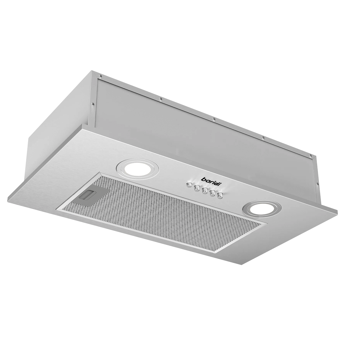 Baridi Built-In Cooker Hood 52cm with 5 Layer Filter, Stainless Steel - DH284