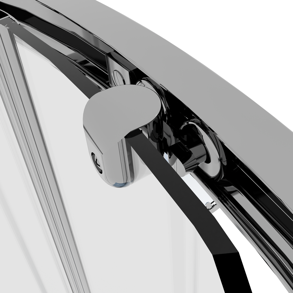 Baridi Quadrant Shower Enclosure 800 x 800 x 1850mm with 6mm Tempered Glass, Chrome - DH301