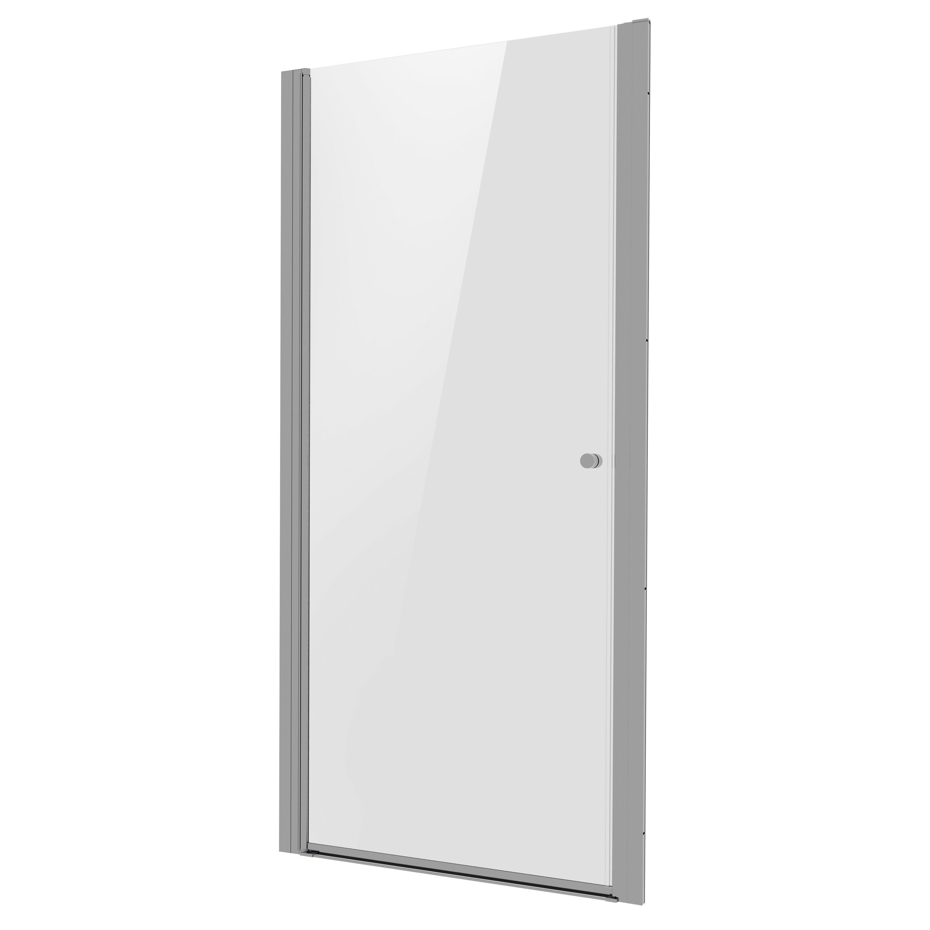 Baridi Pivot Shower Door 800 x 1850mm, 6mm Tempered Glass, Reversible Installation, Chrome - DH303