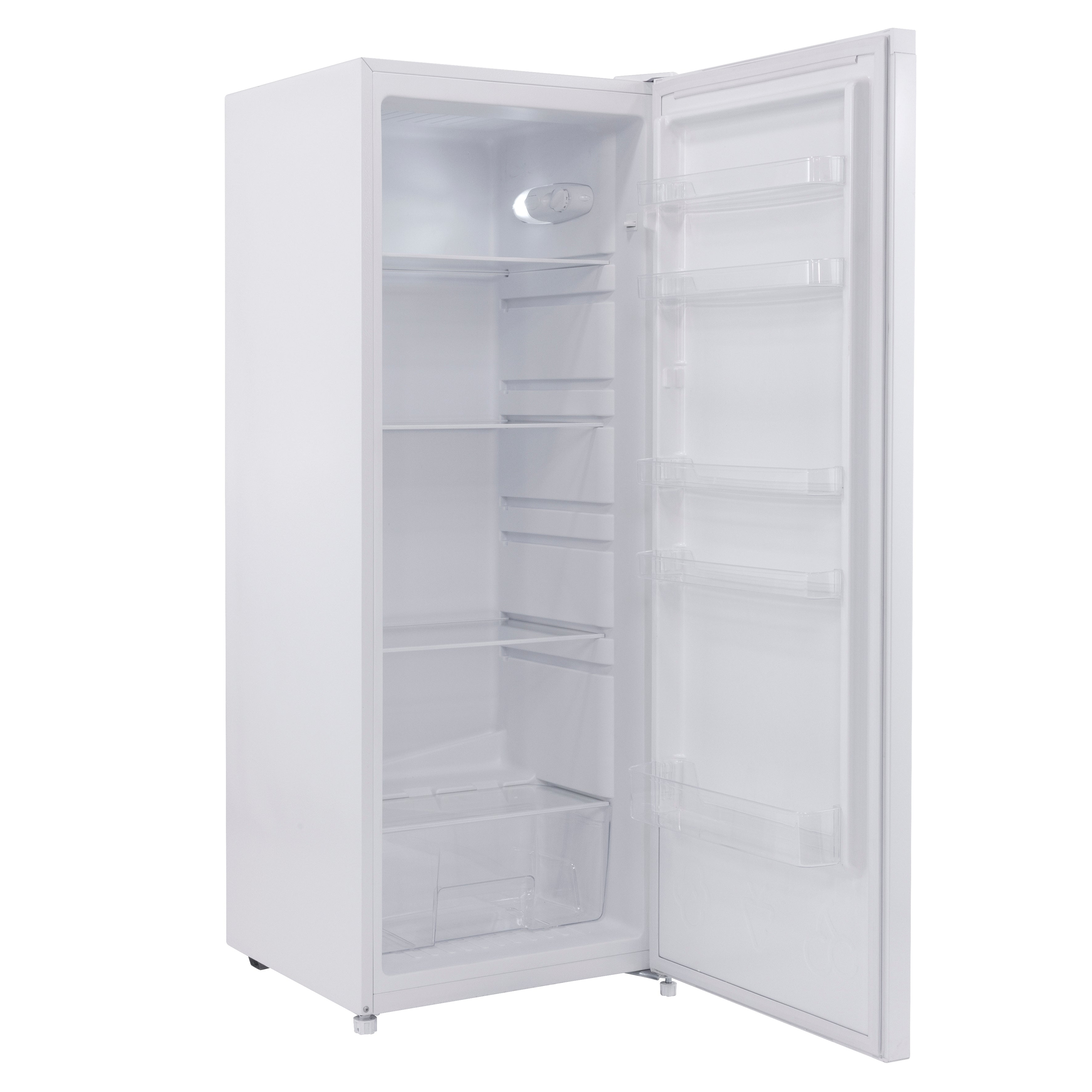 Baridi Freestanding Tall Larder Fridge, 241L Capacity with Reversible Door, 55cm Wide, White – DH322